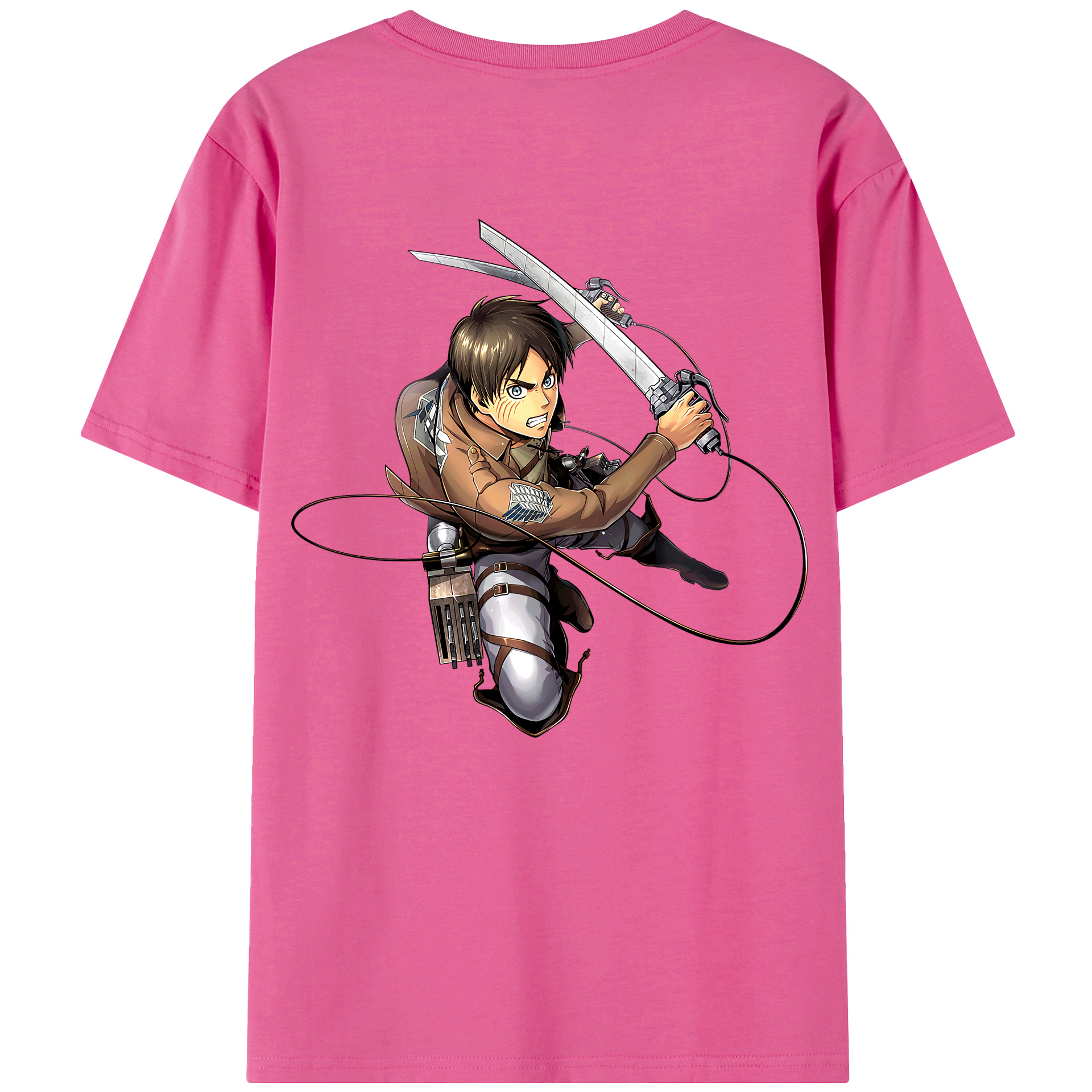 （画像用） 進撃の巨人 エレン･イェーガー Attack on Titan Eren Jäger レディース半袖Tシャツ(バックプリント)