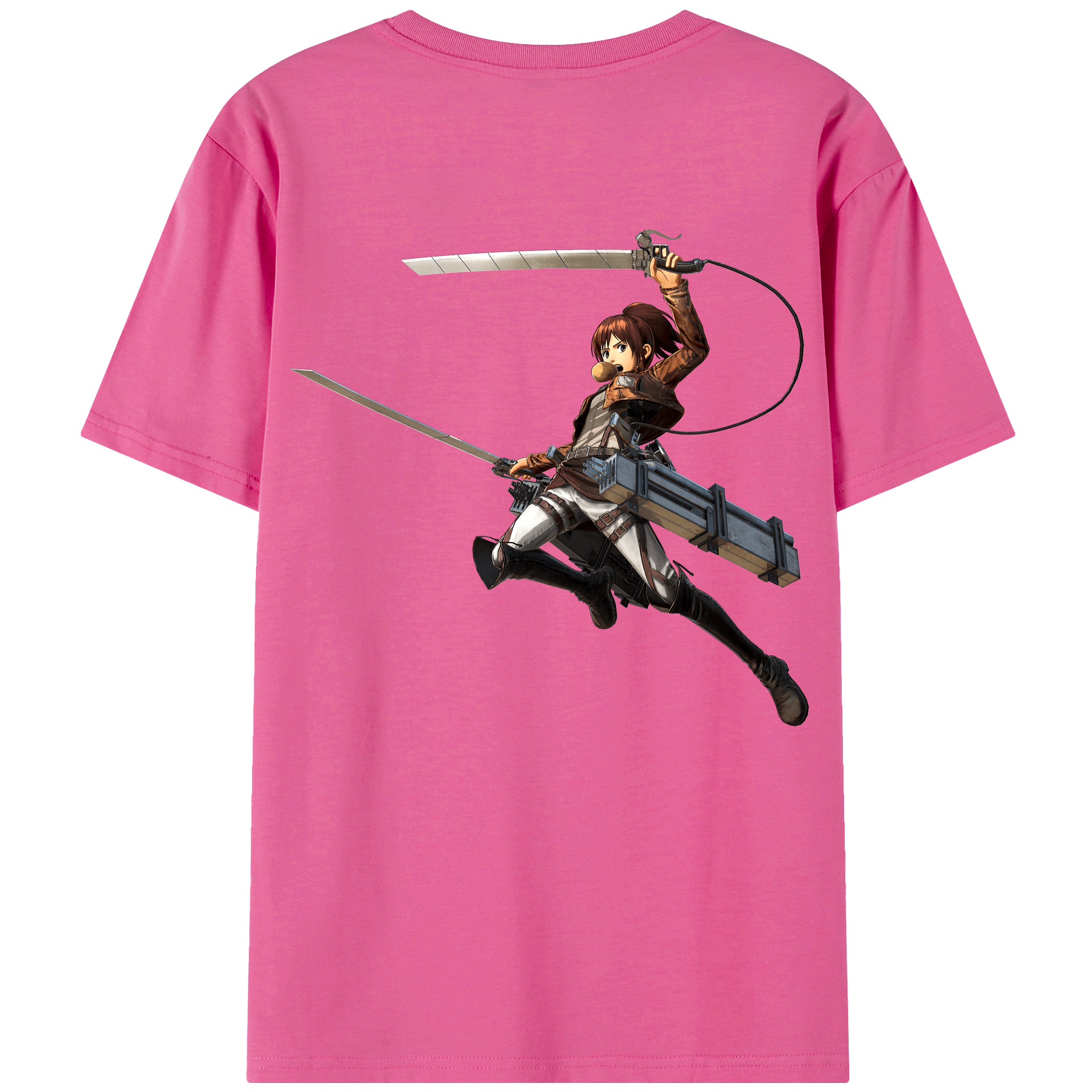 （画像用） 進撃の巨人 サシャ·ブラウス Attack on Titan Sasha Blaus レディース半袖Tシャツ(バックプリント)
