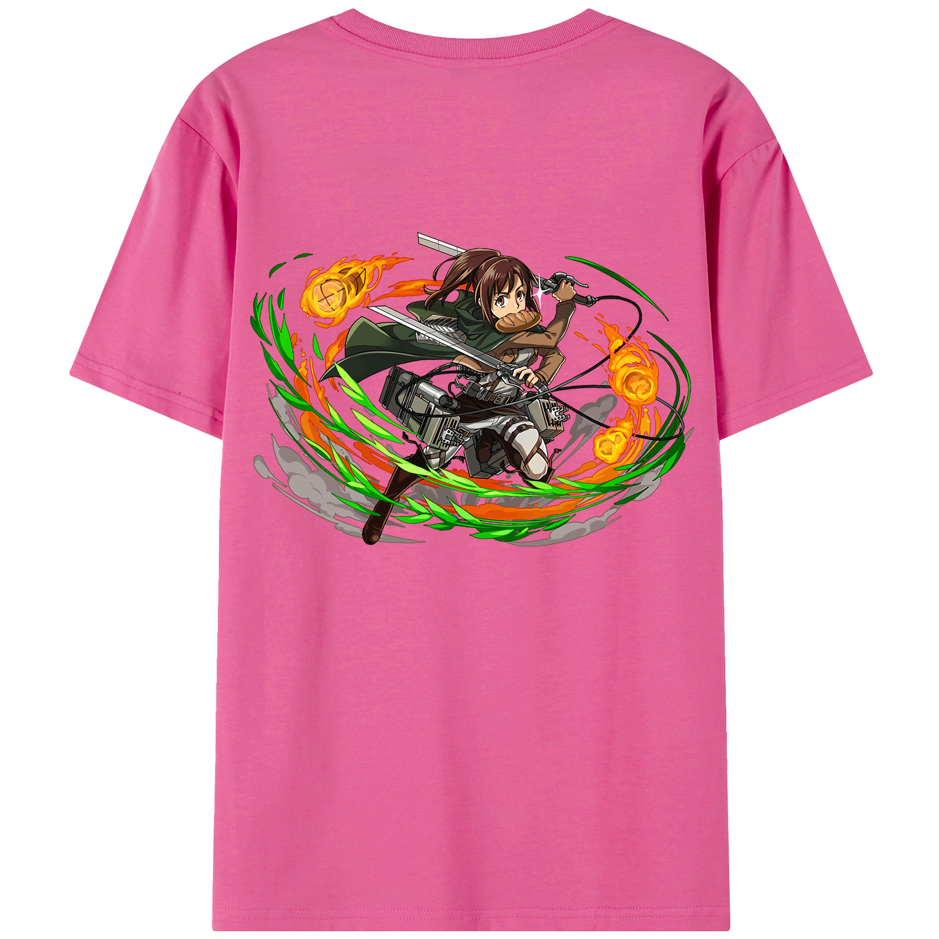 （画像用） 進撃の巨人 サシャ·ブラウス Attack on Titan Sasha Blaus レディース半袖Tシャツ(バックプリント)