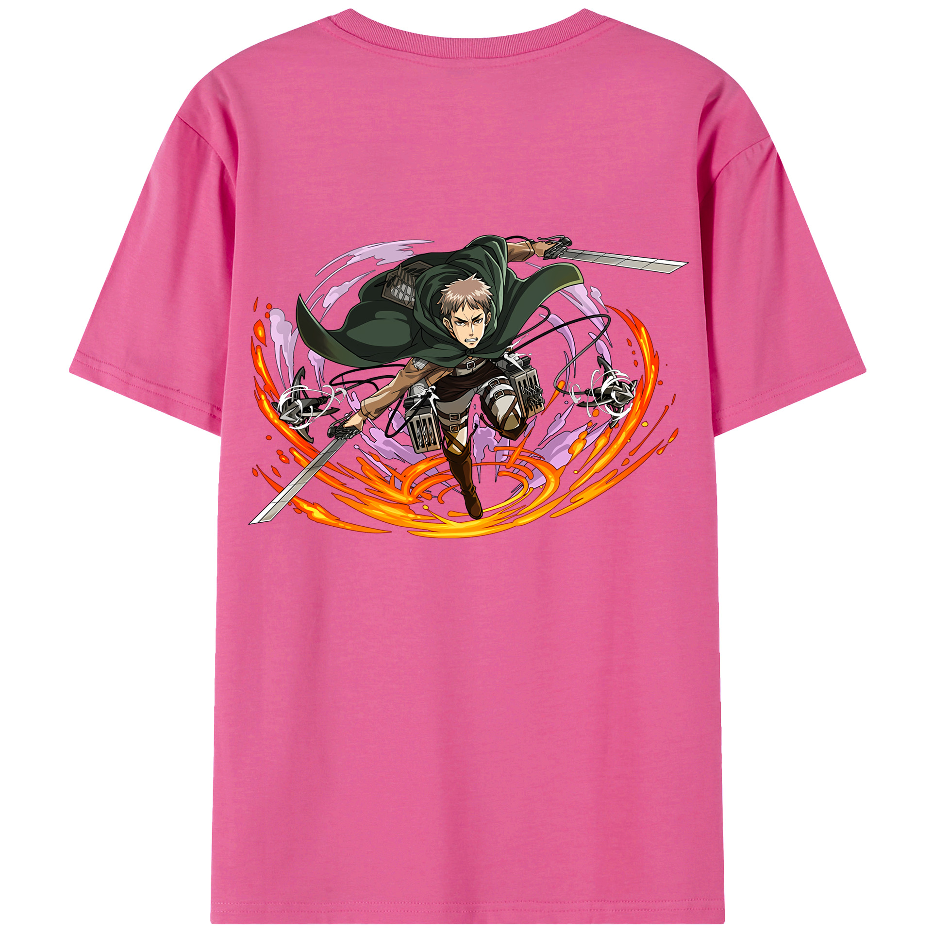 （画像用） 進撃の巨人 ジャン・キルシュタイン Attack on Titan Jean Kirstein レディース半袖Tシャツ(バックプリント)