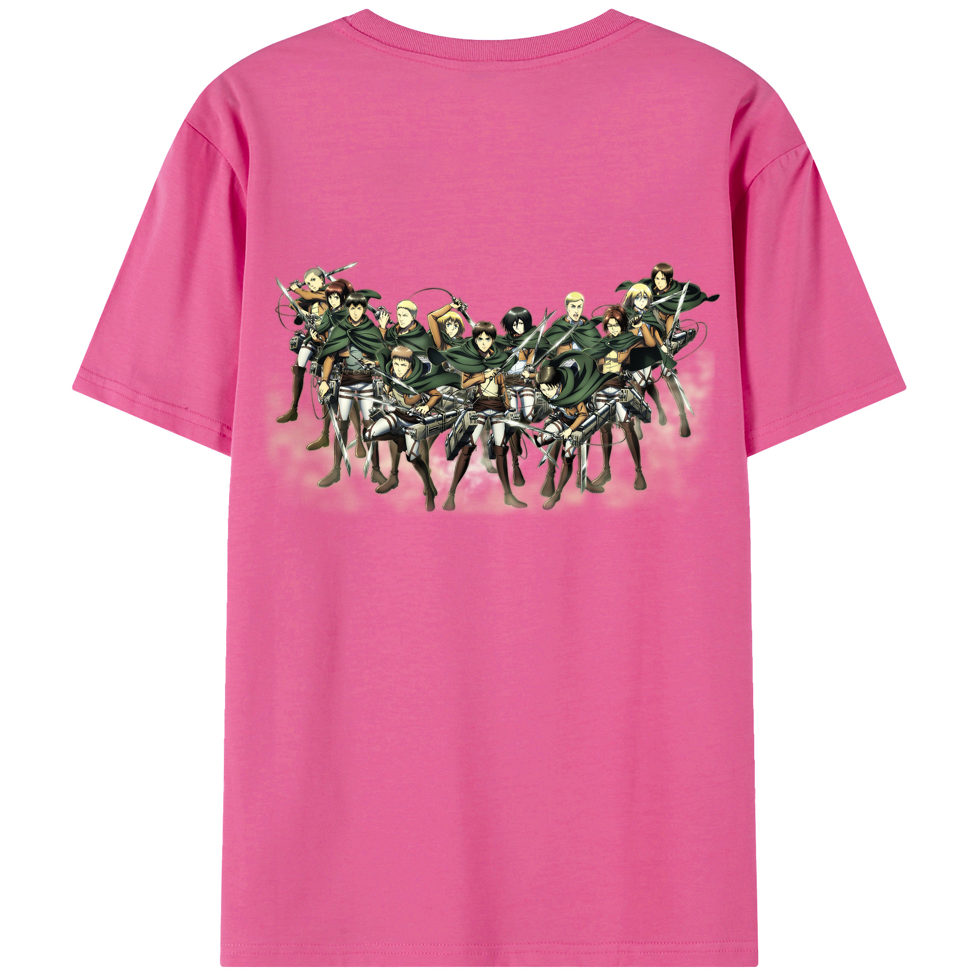 （画像用） 進撃の巨人 Attack on Titan レディース半袖Tシャツ(バックプリント)