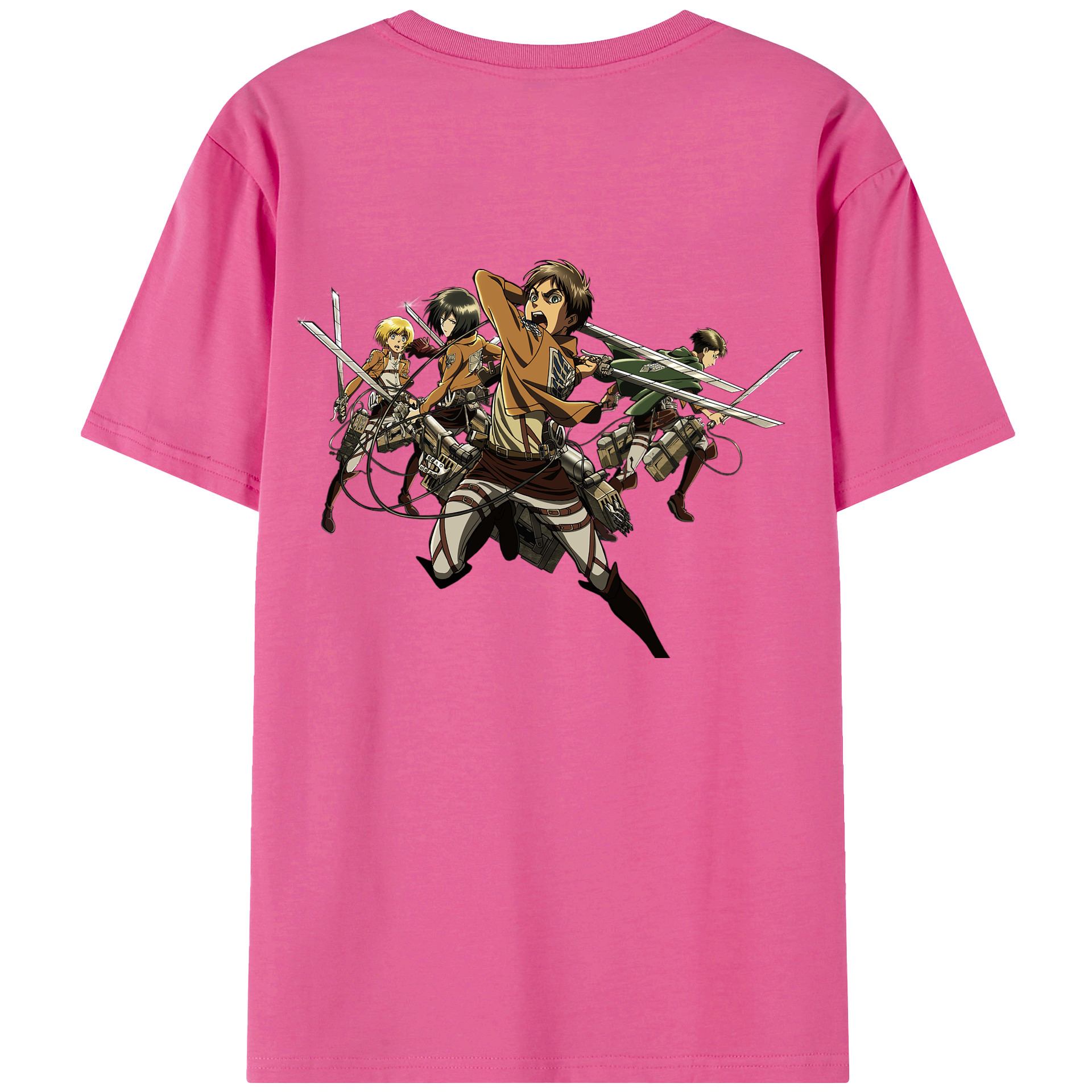 （画像用） 進撃の巨人 エレン･イェーガー Attack on Titan Eren Jäger レディース半袖Tシャツ(バックプリント)