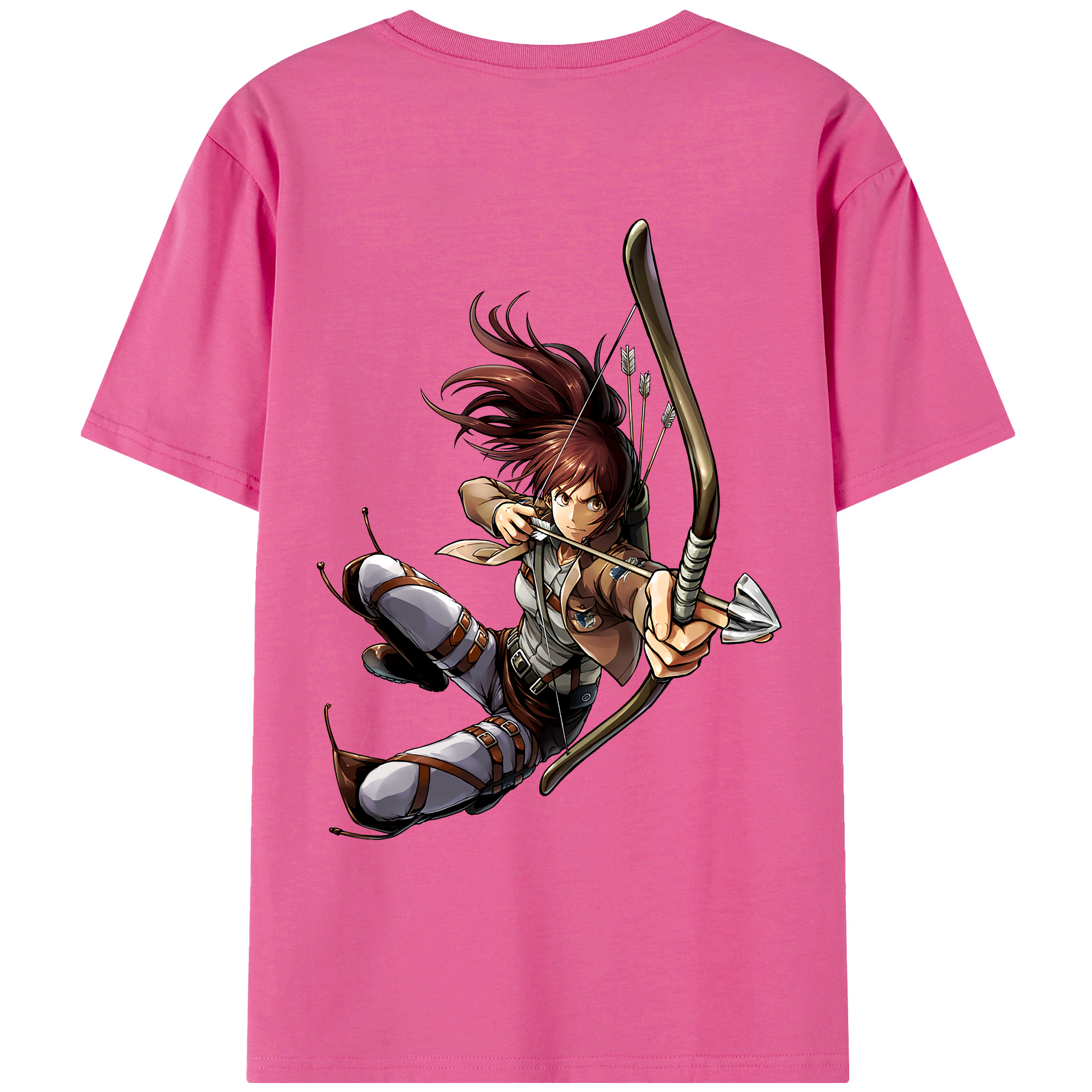 （画像用） 進撃の巨人 サシャ·ブラウス Attack on Titan Sasha Blaus レディース半袖Tシャツ(バックプリント)