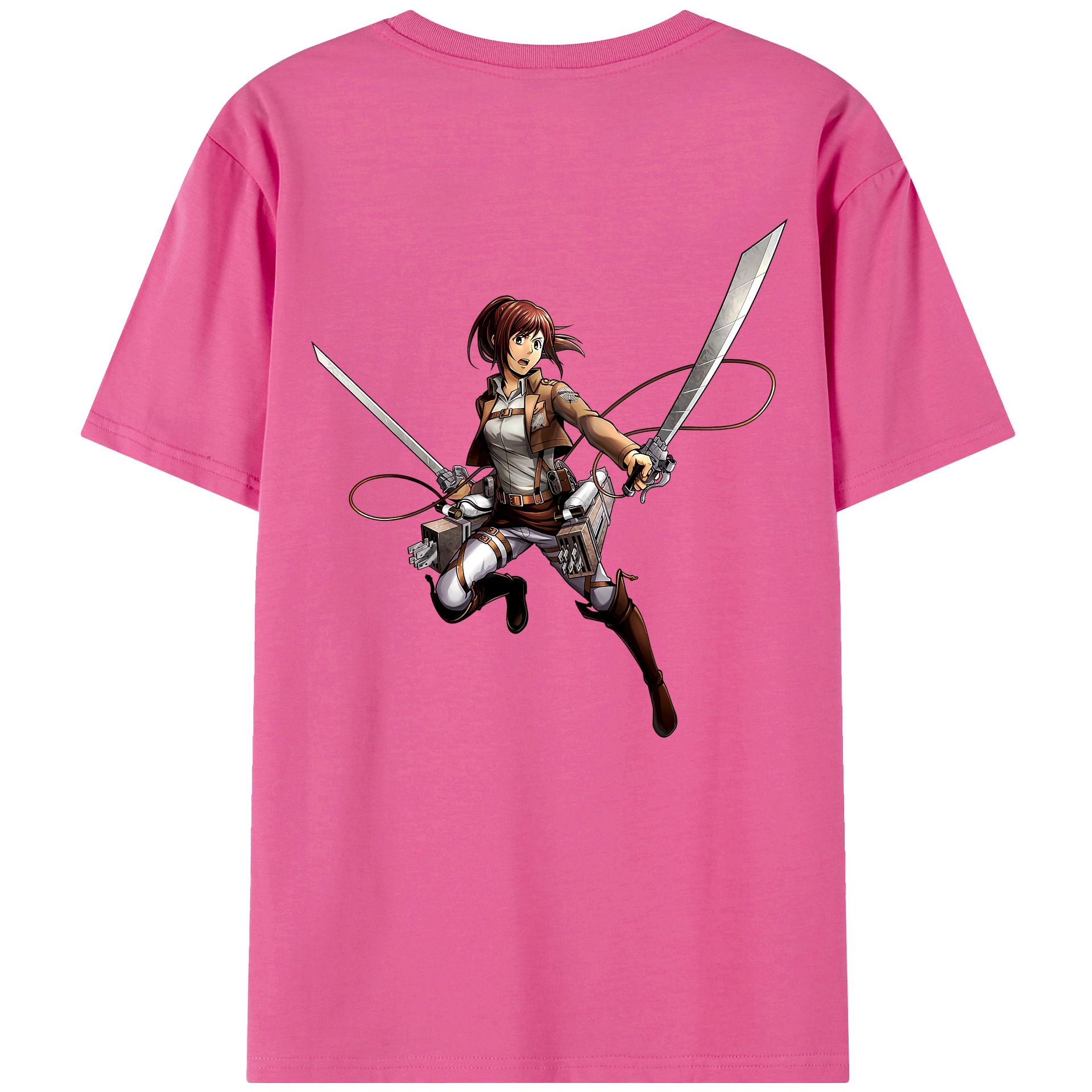 （画像用） 進撃の巨人 サシャ·ブラウス Attack on Titan Sasha Blaus レディース半袖Tシャツ(バックプリント)