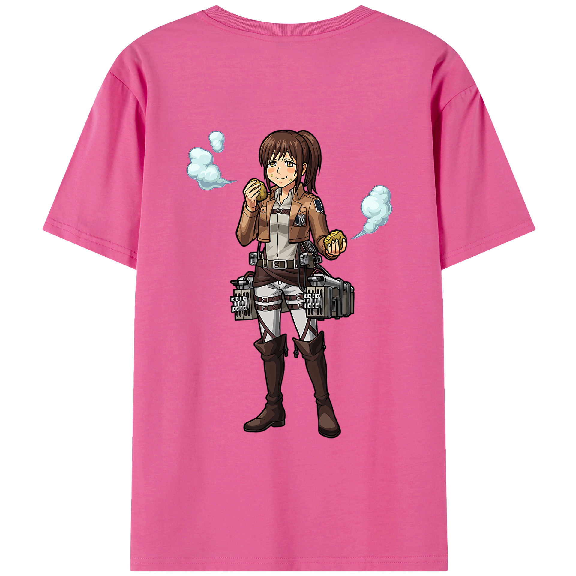 （画像用） 進撃の巨人 サシャ·ブラウス Attack on Titan Sasha Blaus レディース半袖Tシャツ(バックプリント)