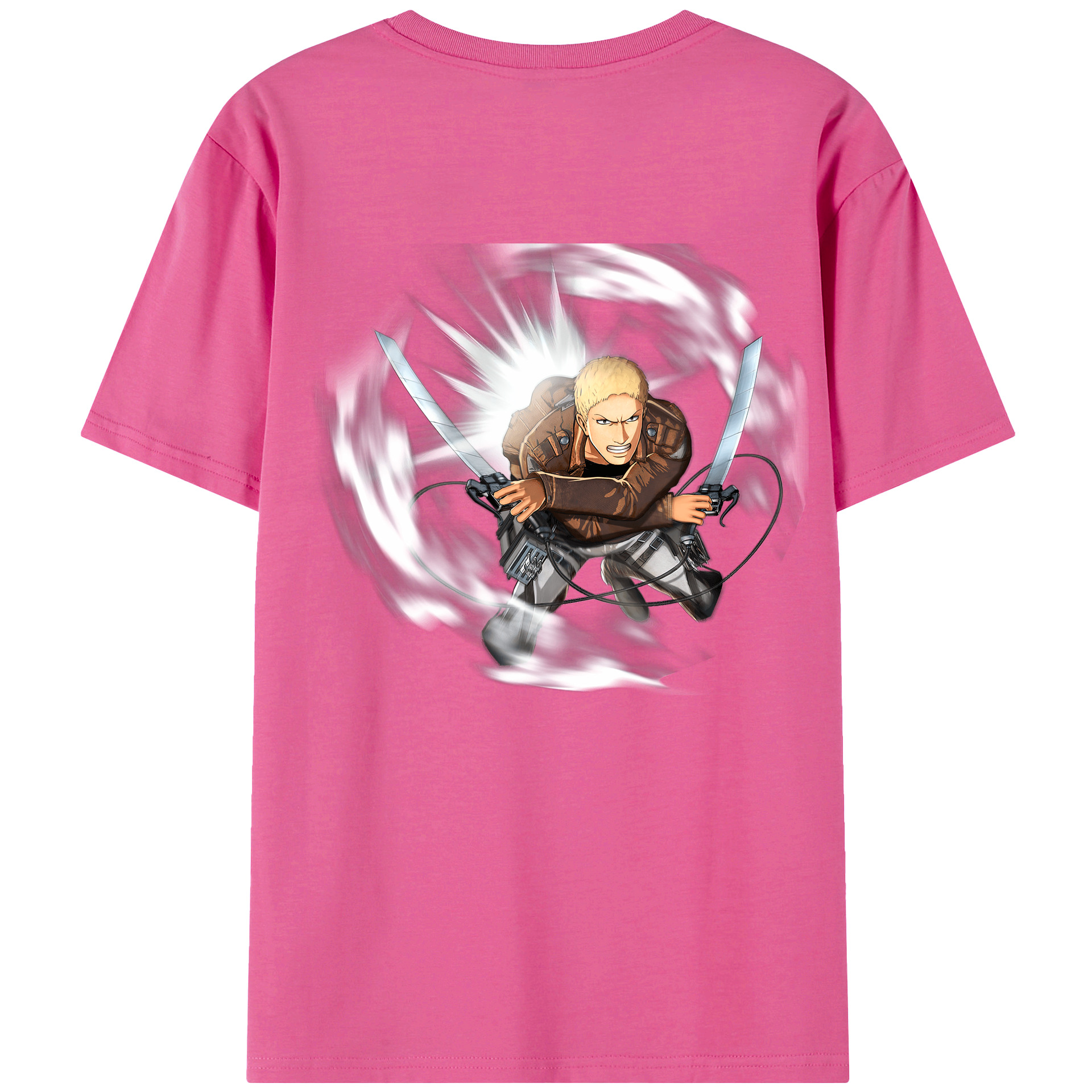 （画像用） 進撃の巨人 ライナー・ブラウン Attack on Titan Reiner Braun レディース半袖Tシャツ(バックプリント)