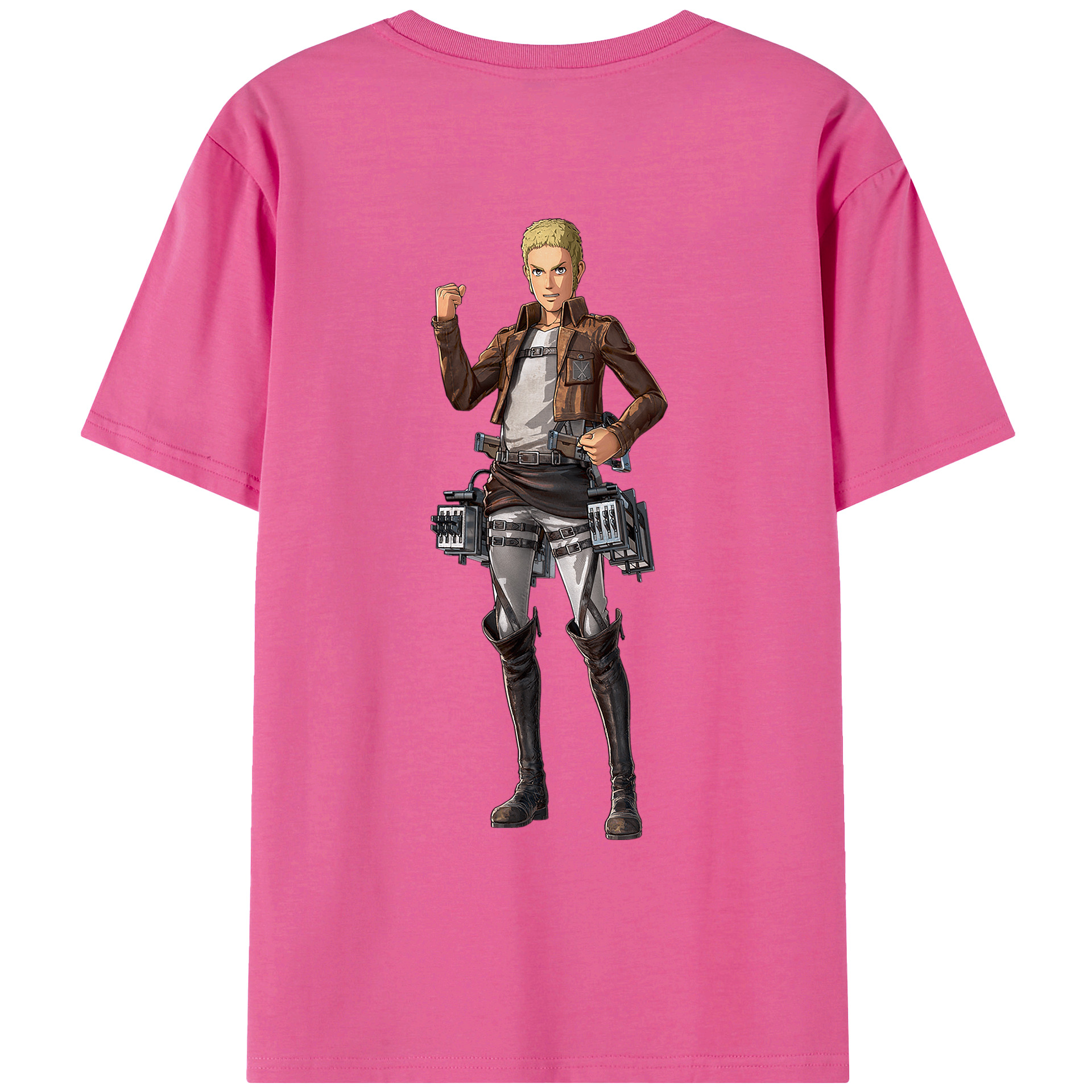（画像用） 進撃の巨人 ライナー・ブラウン Attack on Titan Reiner Braun レディース半袖Tシャツ(バックプリント)