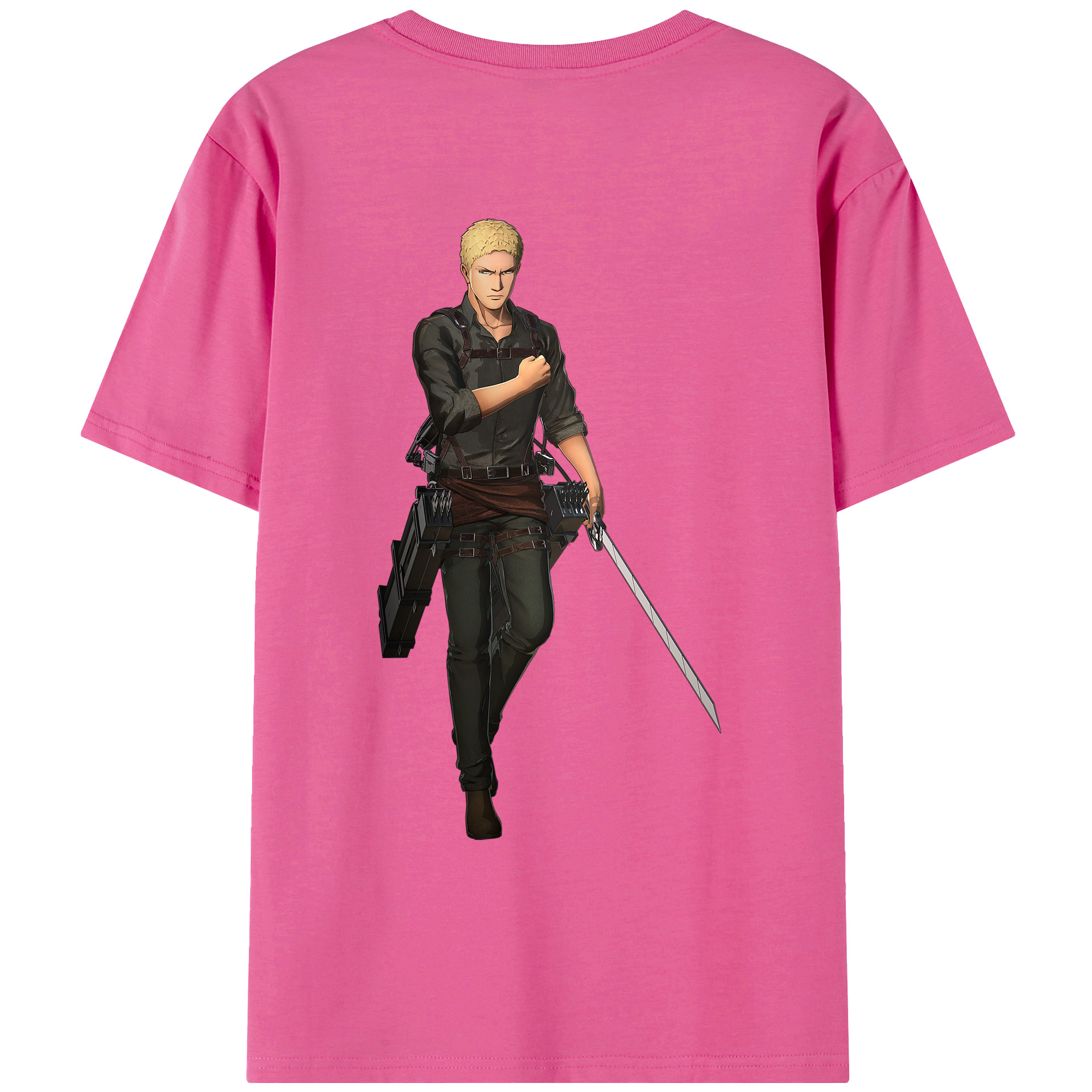 （画像用） 進撃の巨人 ライナー・ブラウン Attack on Titan Reiner Braun レディース半袖Tシャツ(バックプリント)