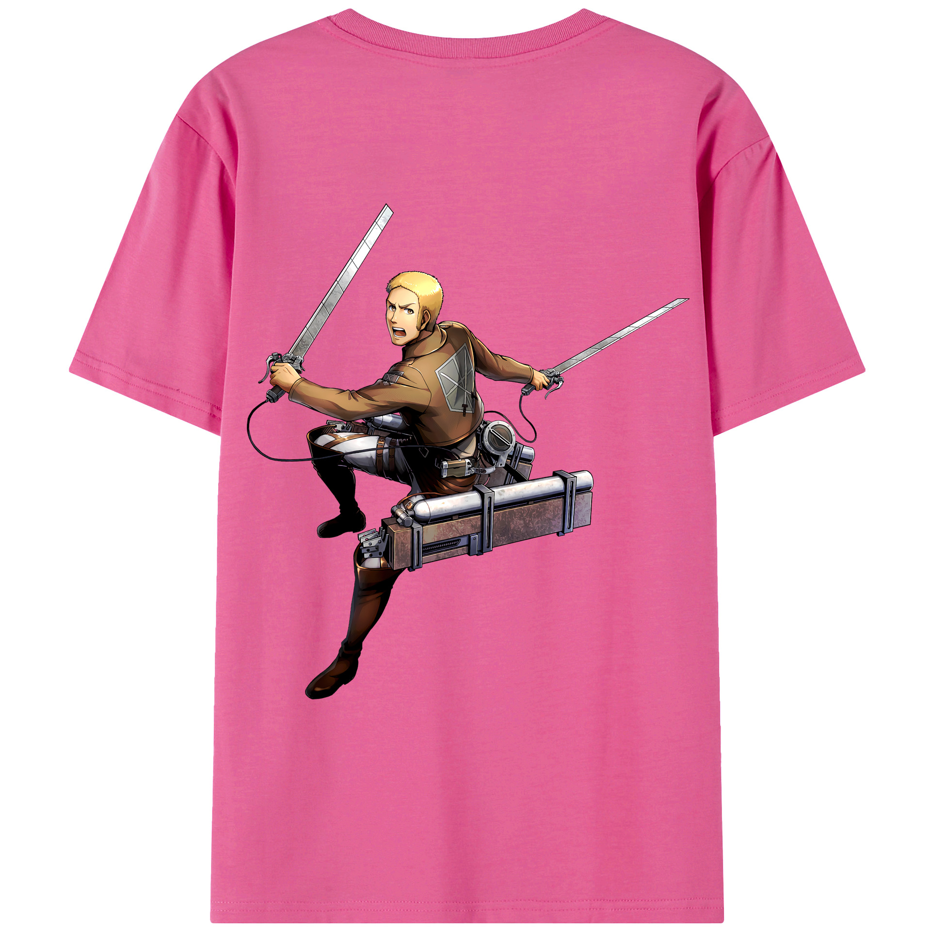 （画像用） 進撃の巨人 ライナー・ブラウン Attack on Titan Reiner Braun レディース半袖Tシャツ(バックプリント)