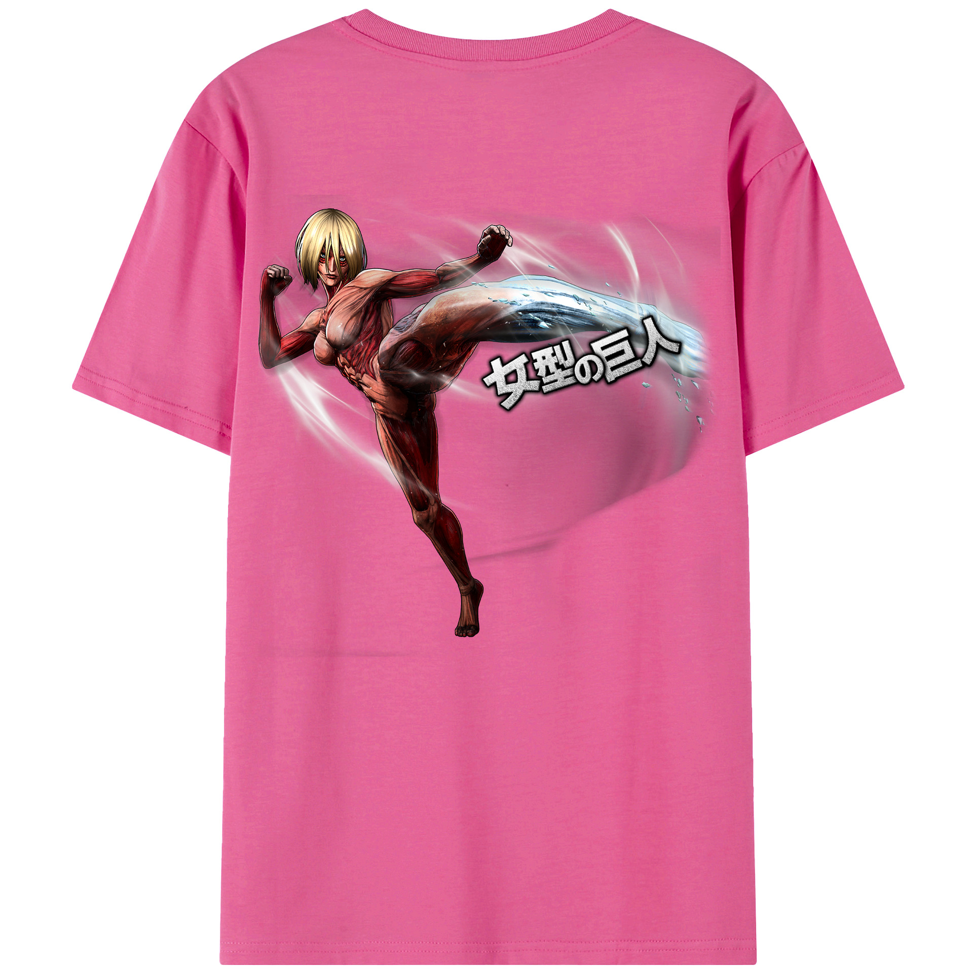 （画像用） 進撃の巨人 Attack on Titan レディース半袖Tシャツ(バックプリント)
