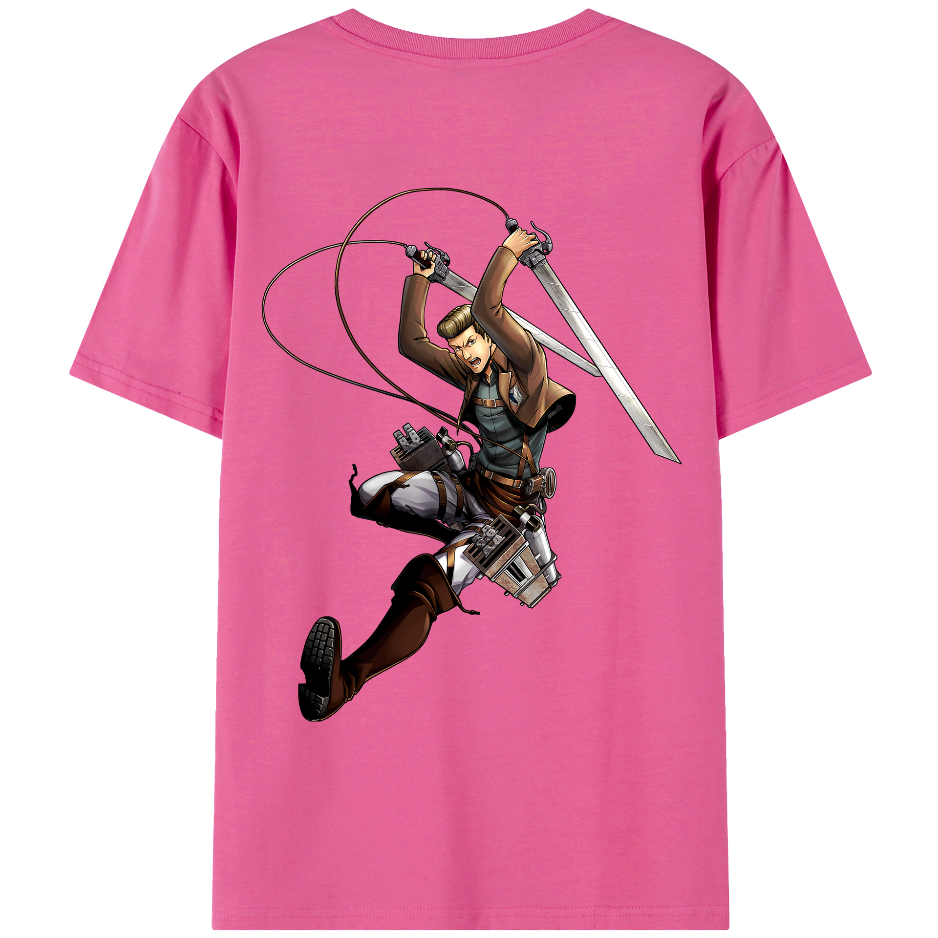 （画像用） 進撃の巨人 Attack on Titan レディース半袖Tシャツ(バックプリント)
