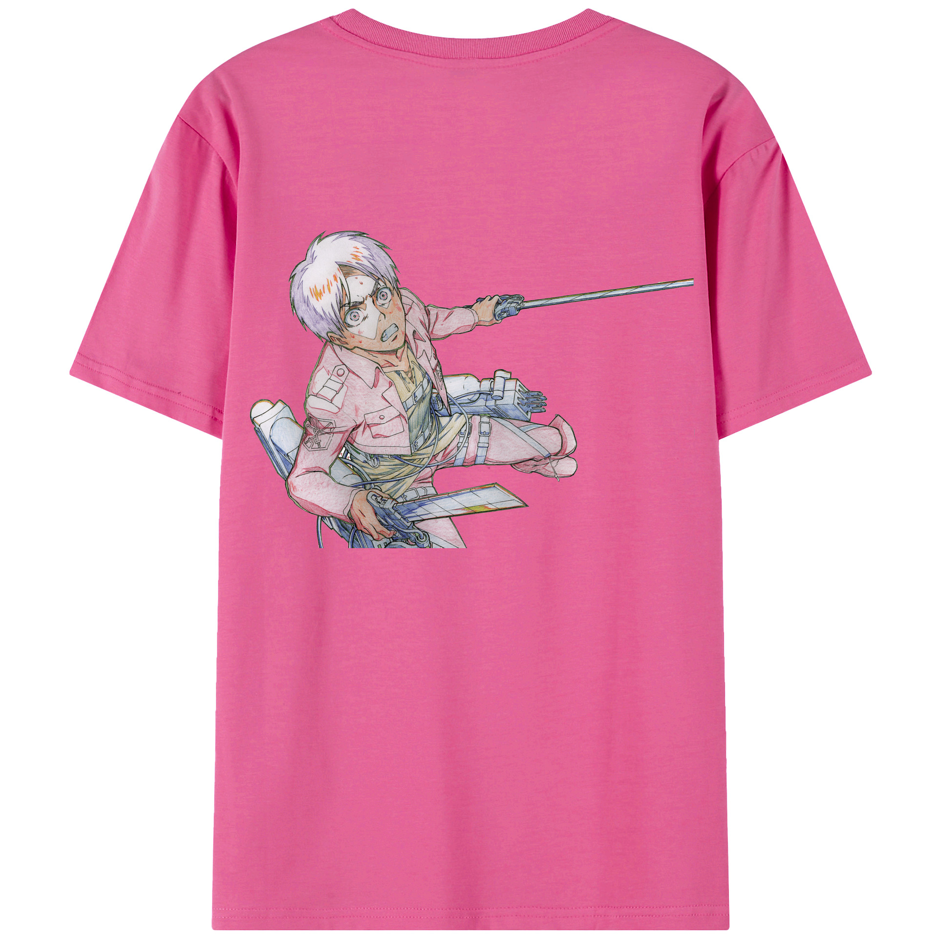 （画像用） 進撃の巨人 エレン･イェーガー Attack on Titan Eren Jäger レディース半袖Tシャツ(バックプリント)