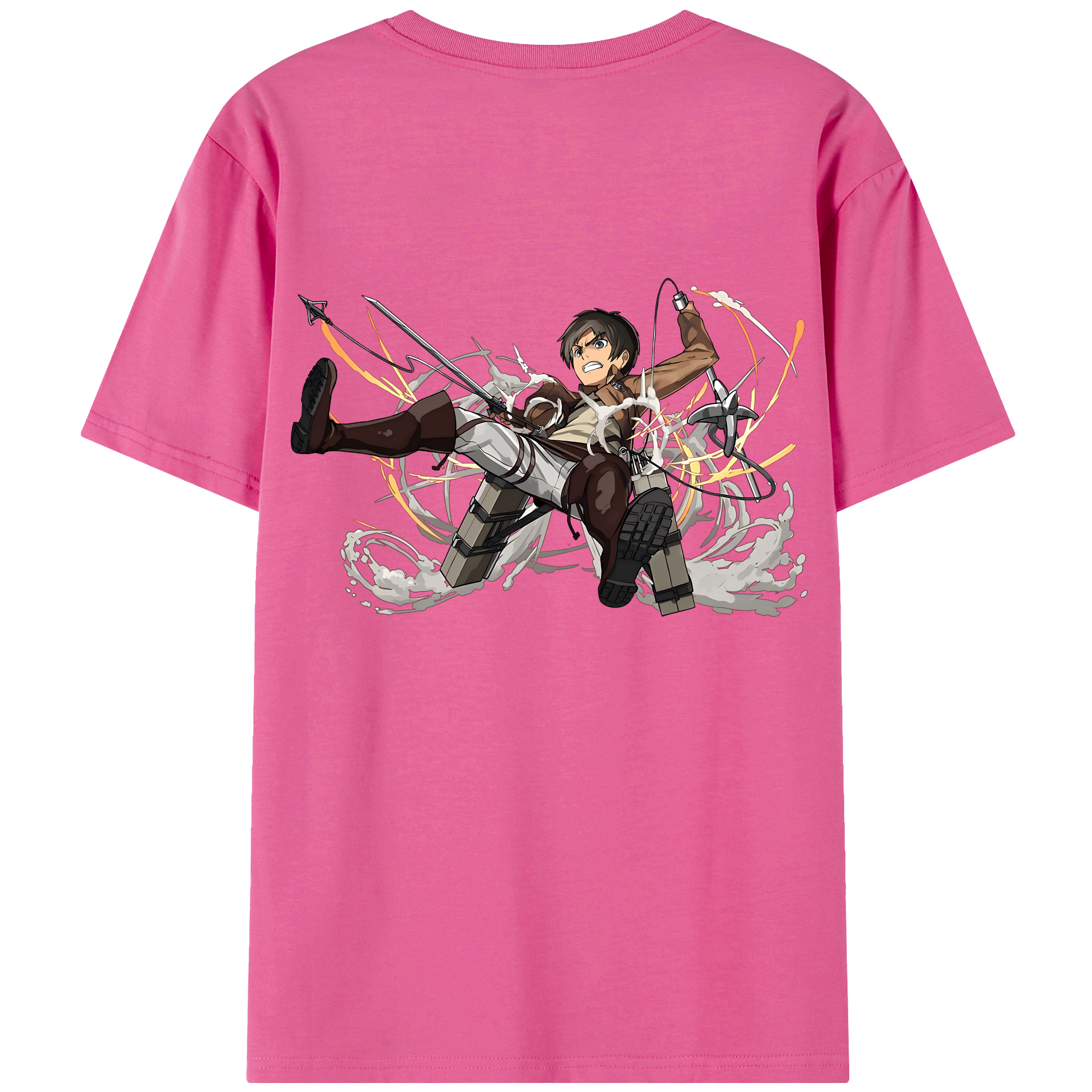（画像用） 進撃の巨人 エレン･イェーガー Attack on Titan Eren Jäger レディース半袖Tシャツ(バックプリント)
