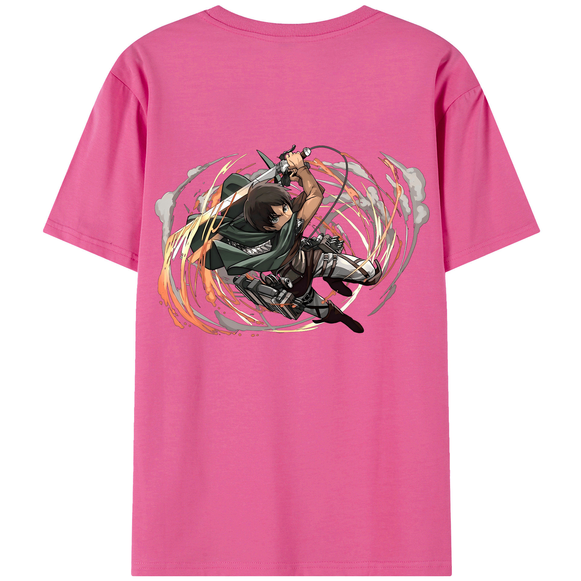 （画像用） 進撃の巨人 エレン･イェーガー Attack on Titan Eren Jäger レディース半袖Tシャツ(バックプリント)