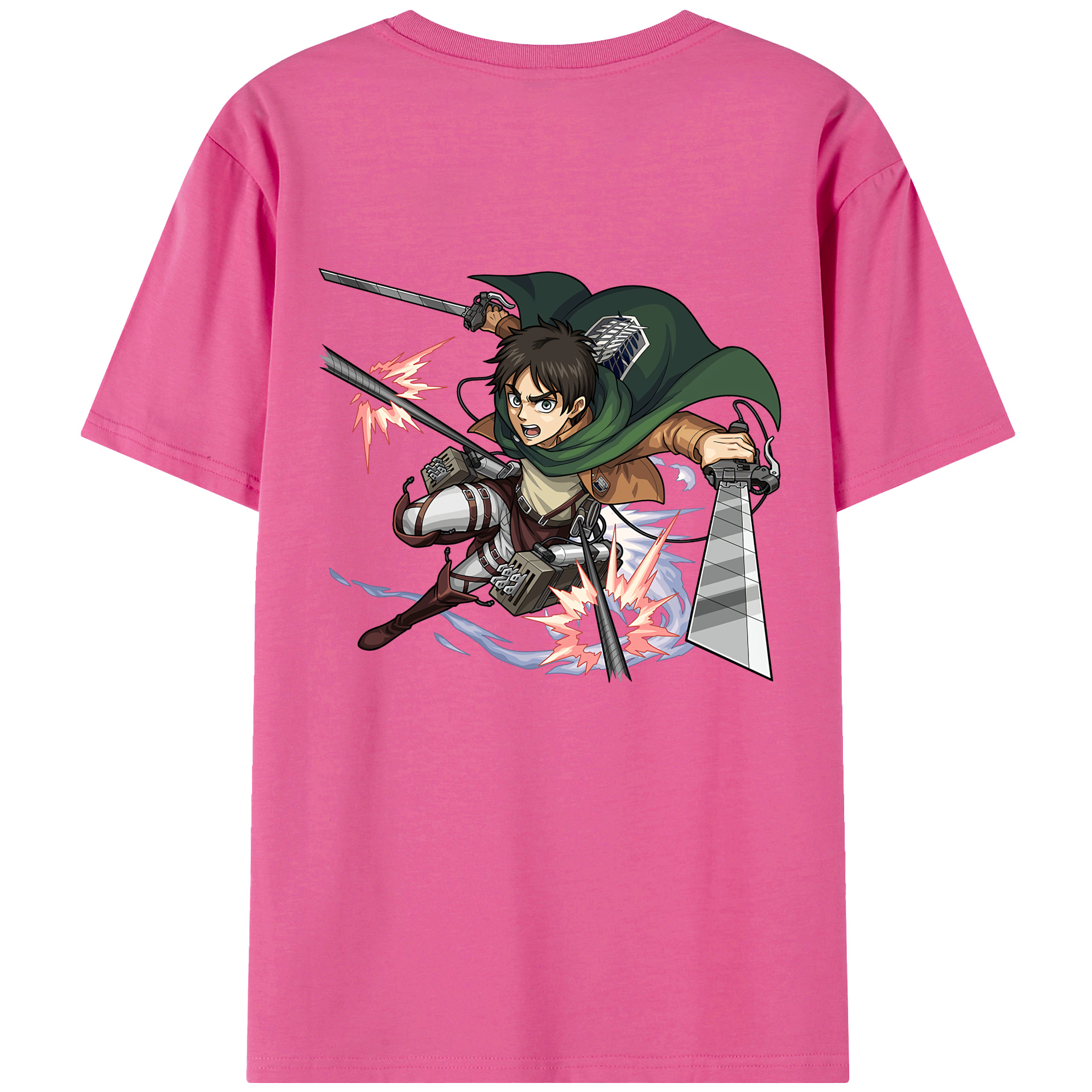（画像用） 進撃の巨人 エレン･イェーガー Attack on Titan Eren Jäger レディース半袖Tシャツ(バックプリント)