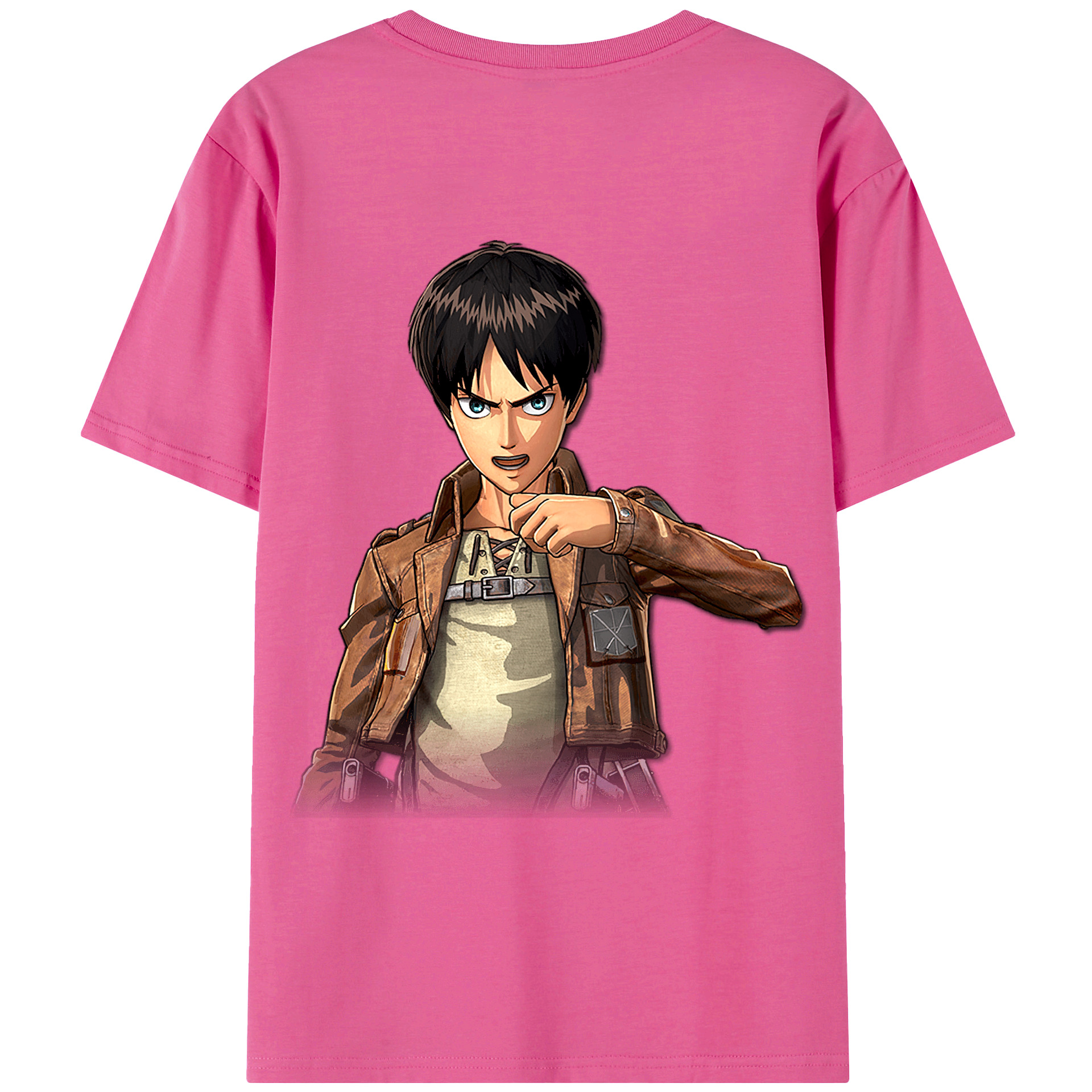 （画像用） 進撃の巨人 エレン･イェーガー Attack on Titan Eren Jäger レディース半袖Tシャツ(バックプリント)