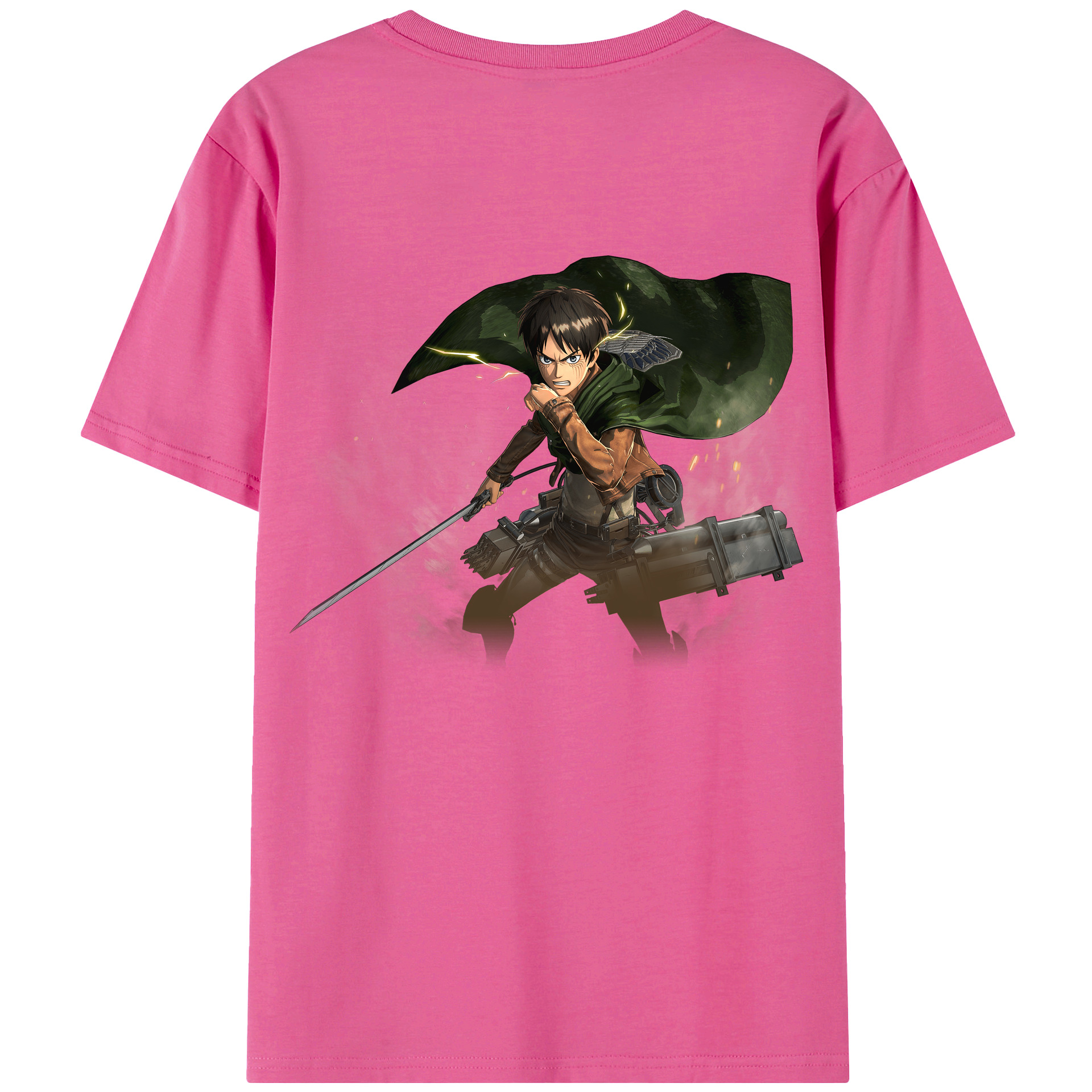 （画像用） 進撃の巨人 エレン･イェーガー Attack on Titan Eren Jäger レディース半袖Tシャツ(バックプリント)
