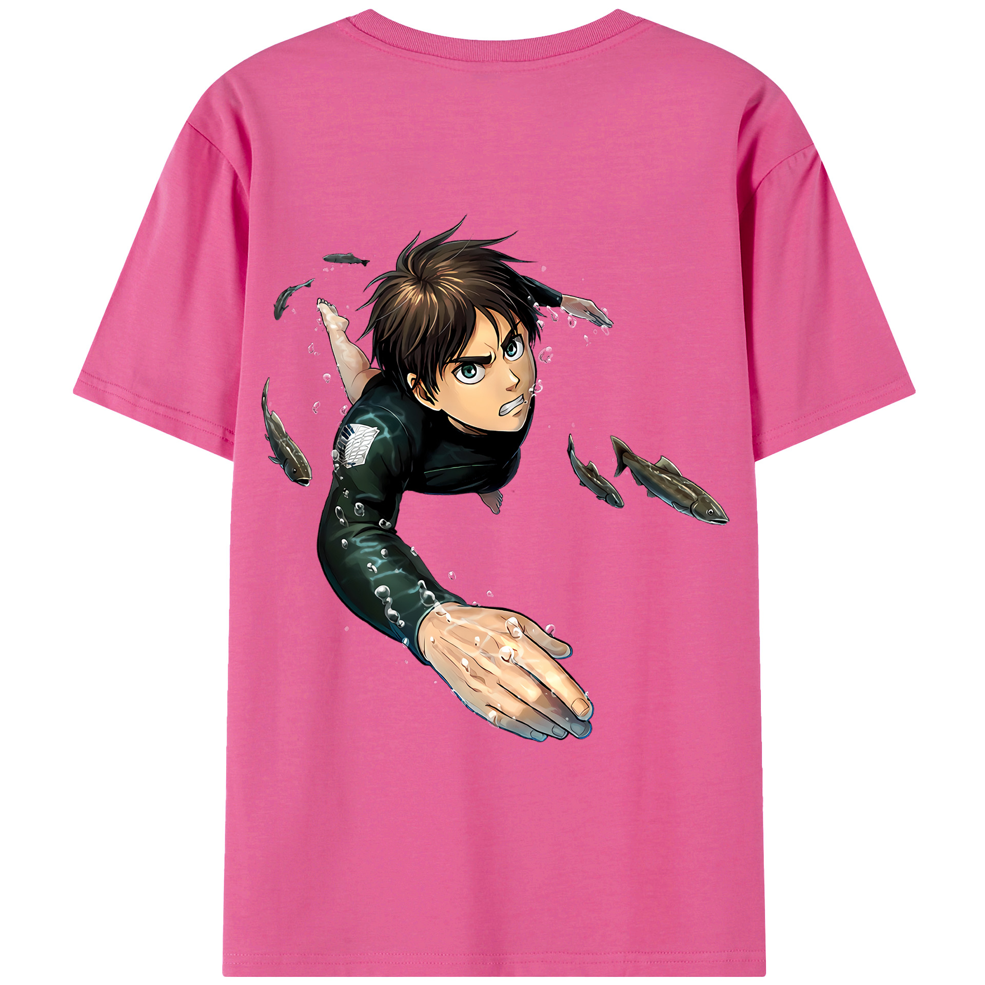 （画像用） 進撃の巨人 エレン･イェーガー Attack on Titan Eren Jäger レディース半袖Tシャツ(バックプリント)