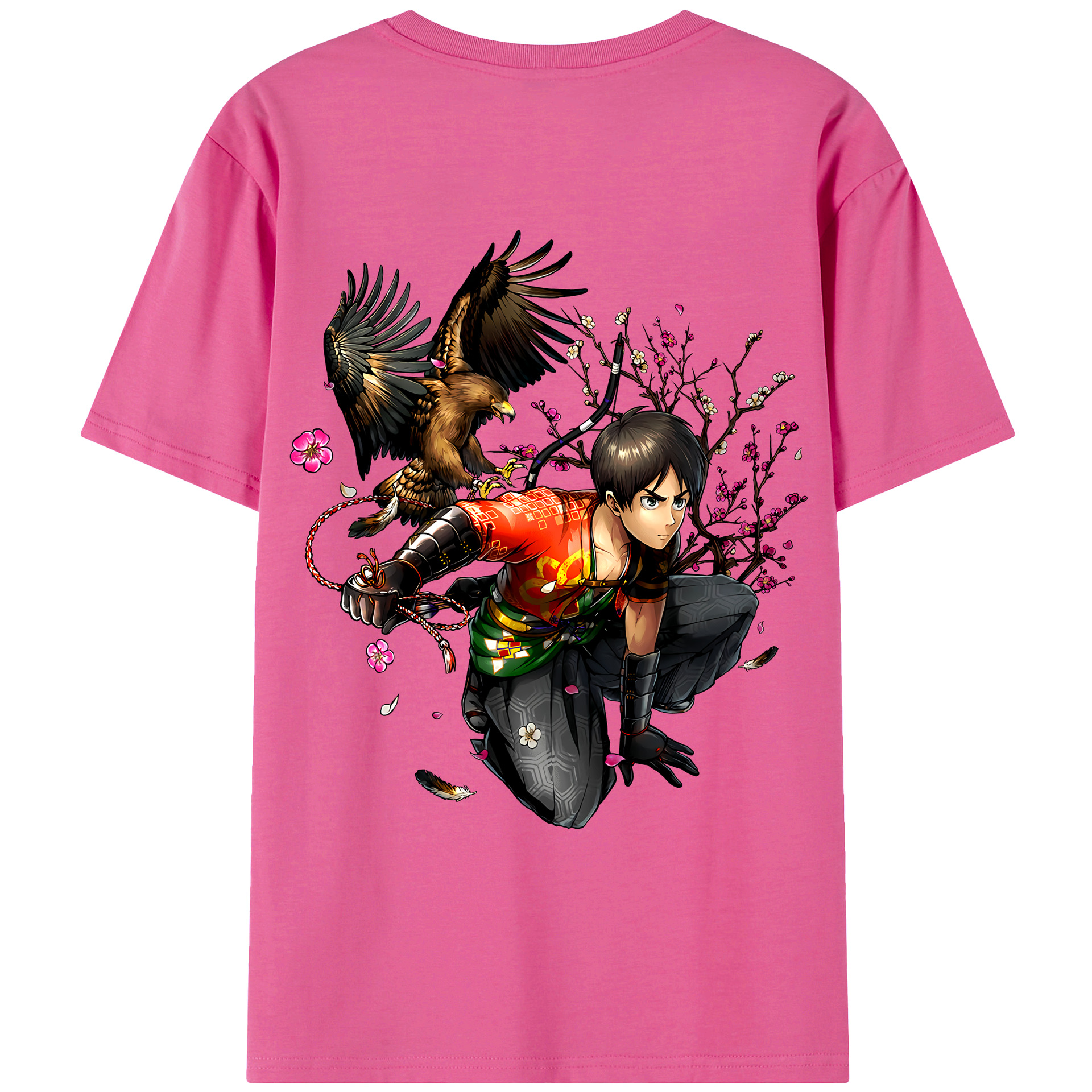 （画像用） 進撃の巨人 エレン･イェーガー Attack on Titan Eren Jäger レディース半袖Tシャツ(バックプリント)