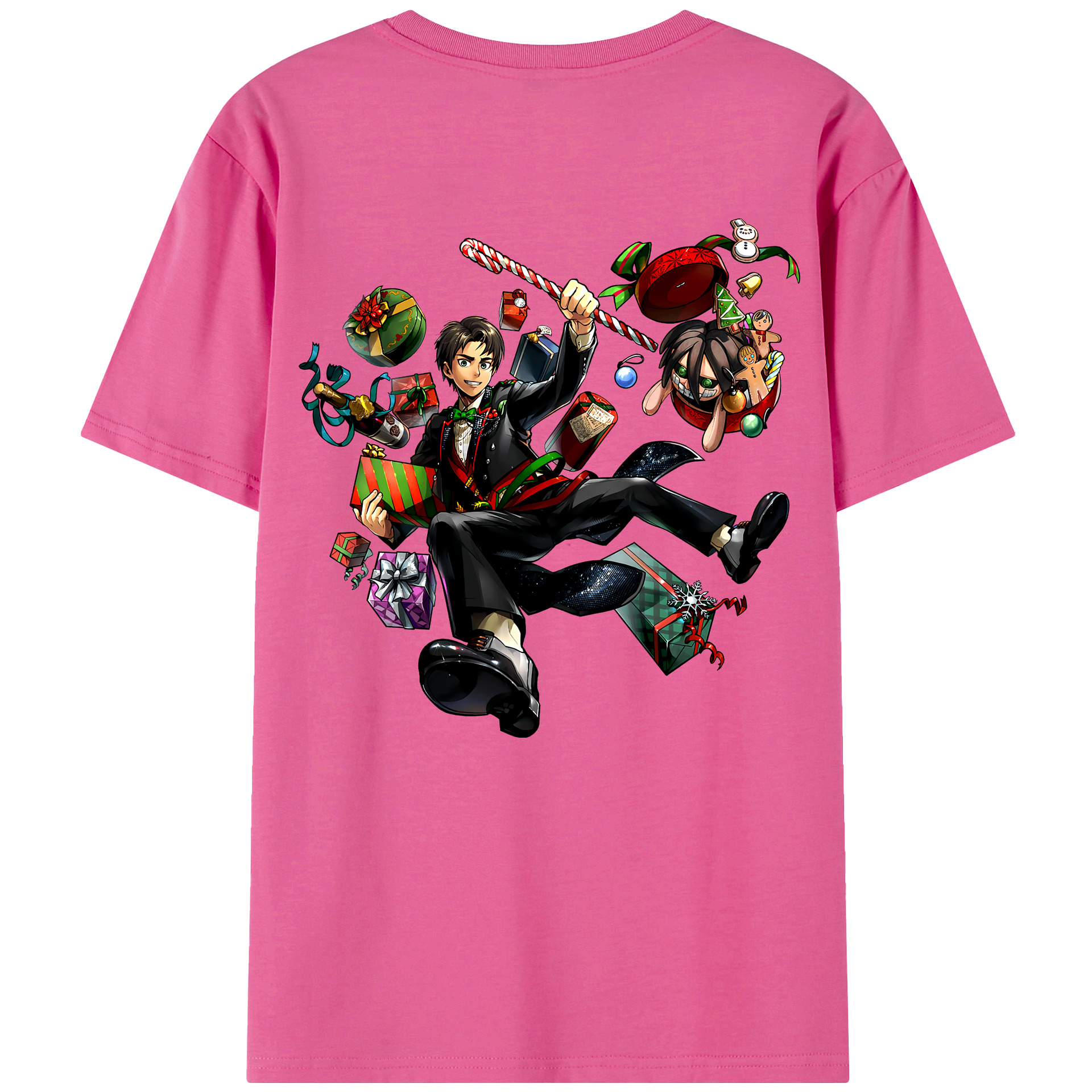 （画像用） 進撃の巨人 エレン･イェーガー Attack on Titan Eren Jäger レディース半袖Tシャツ(バックプリント)
