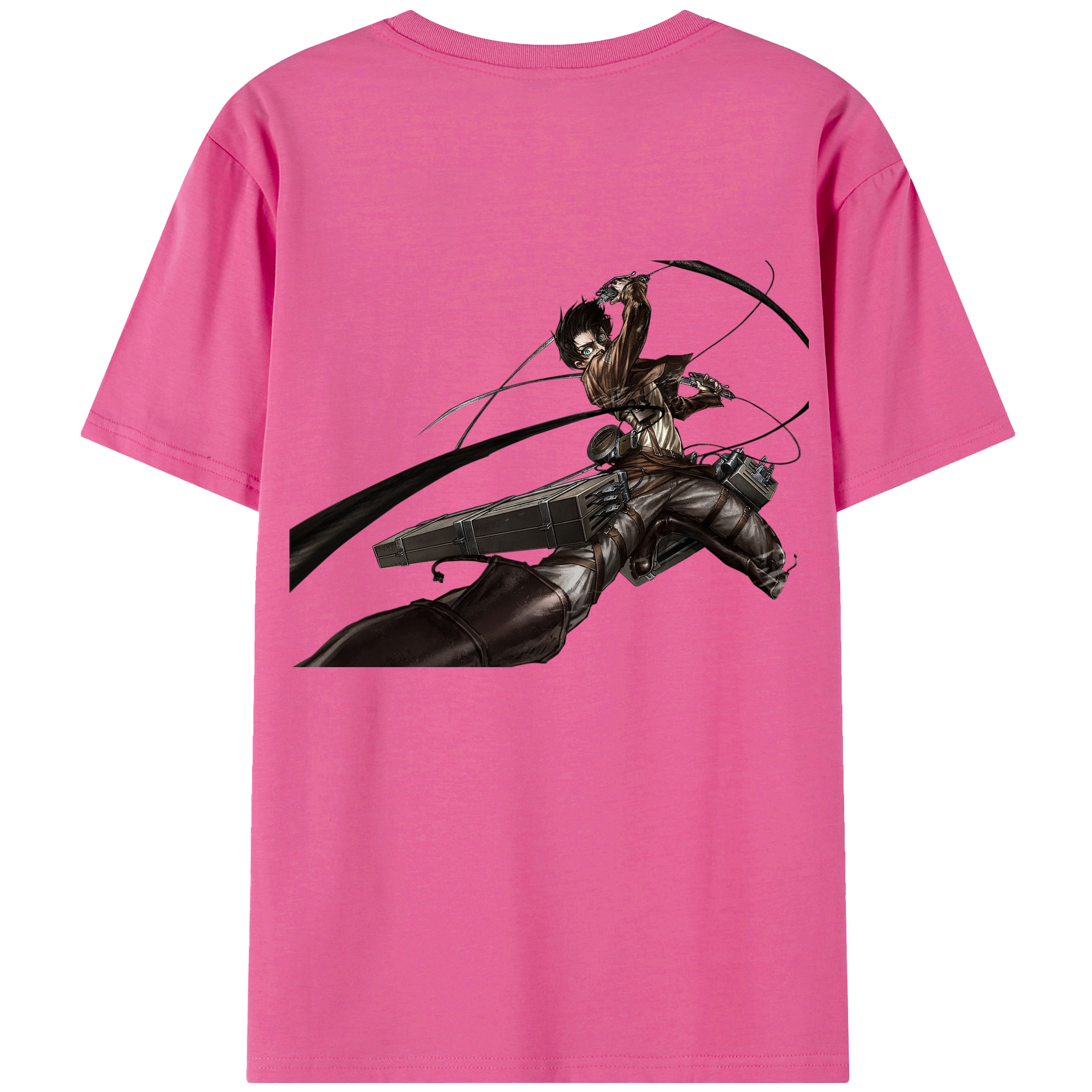 （画像用） 進撃の巨人 エレン･イェーガー Attack on Titan Eren Jäger レディース半袖Tシャツ(バックプリント)