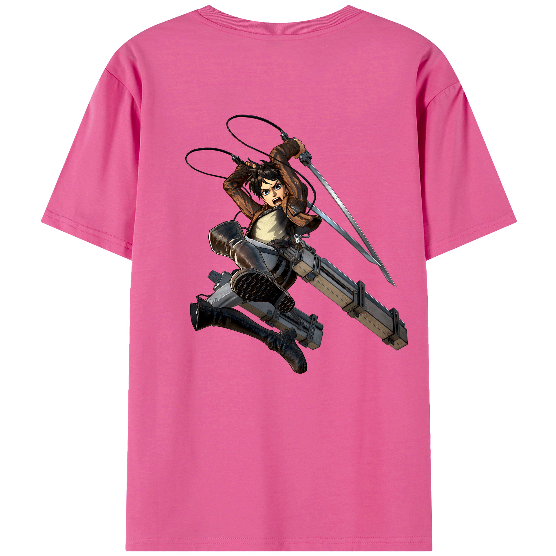 （画像用） 進撃の巨人 エレン･イェーガー Attack on Titan Eren Jäger レディース半袖Tシャツ(バックプリント)