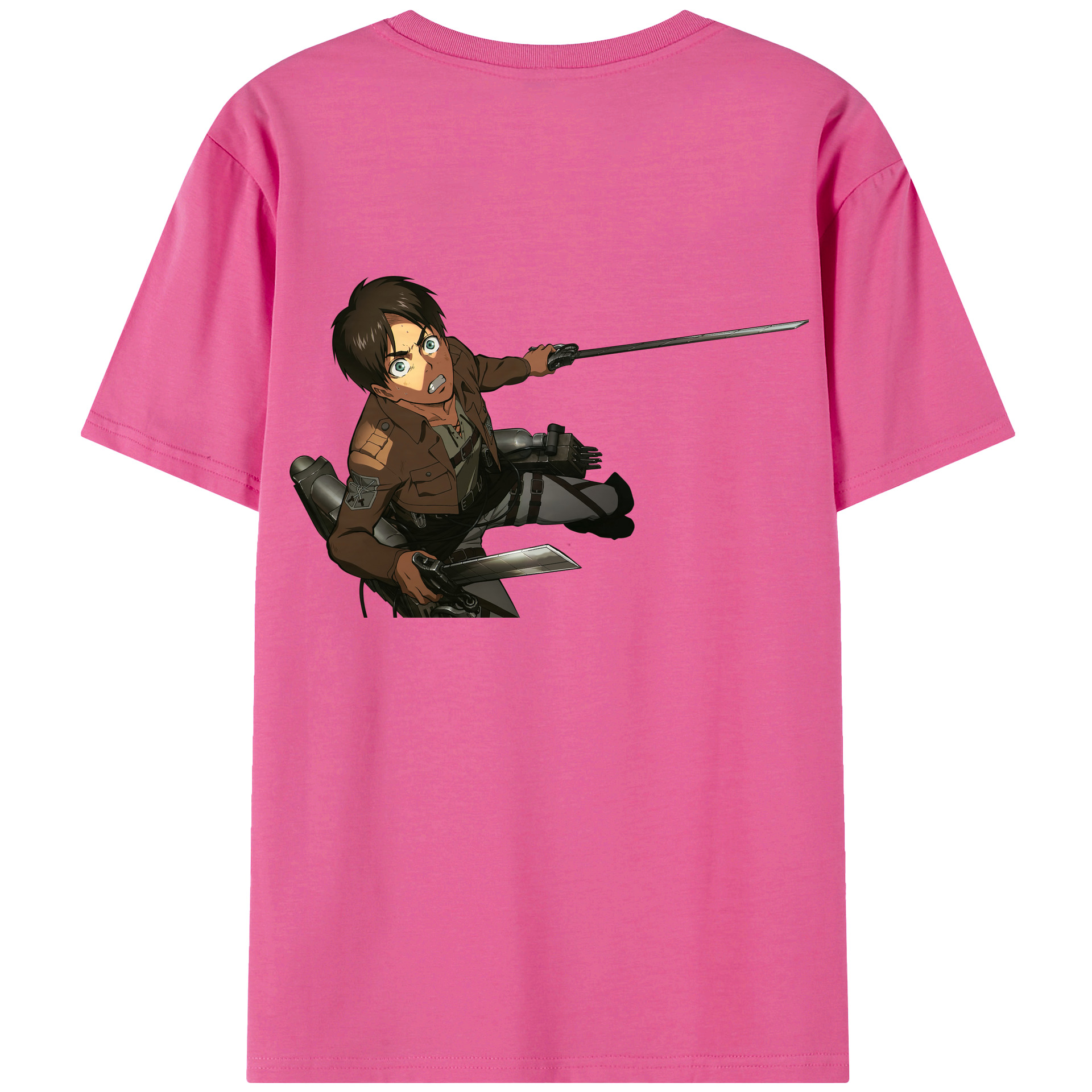 （画像用） 進撃の巨人 エレン･イェーガー Attack on Titan Eren Jäger レディース半袖Tシャツ(バックプリント)