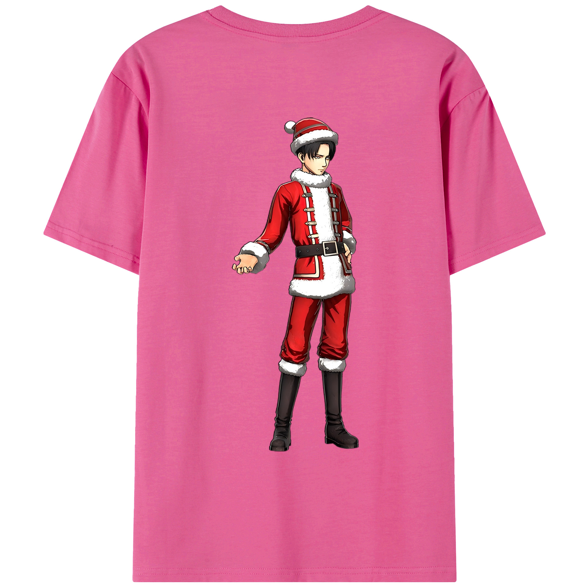 （画像用） 進撃の巨人 リヴァイ·アッカーマン Attack on Titan Levi Ackerman レディース半袖Tシャツ(バックプリント)