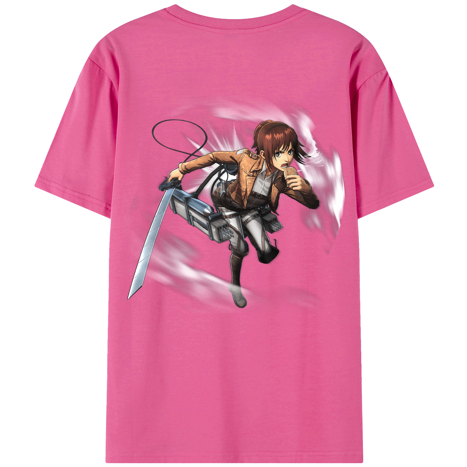 （画像用） 進撃の巨人 サシャ·ブラウス Attack on Titan Sasha Blaus レディース半袖Tシャツ(バックプリント)