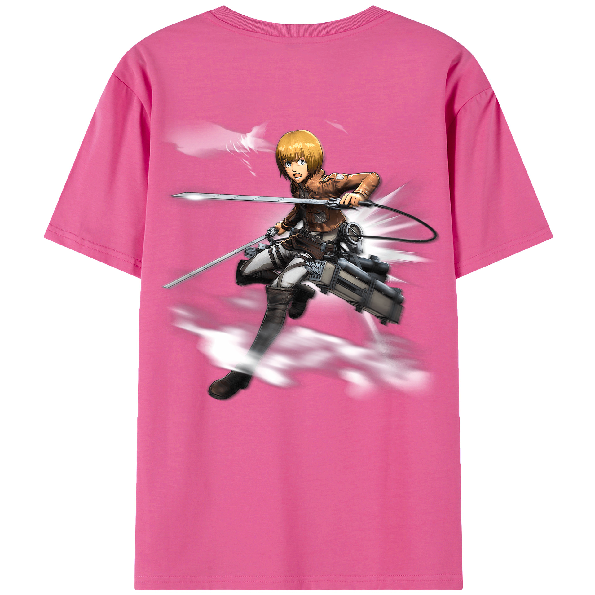 （画像用） 進撃の巨人 アルミン·アルレルト Attack on Titan Armin Arlert レディース半袖Tシャツ(バックプリント)
