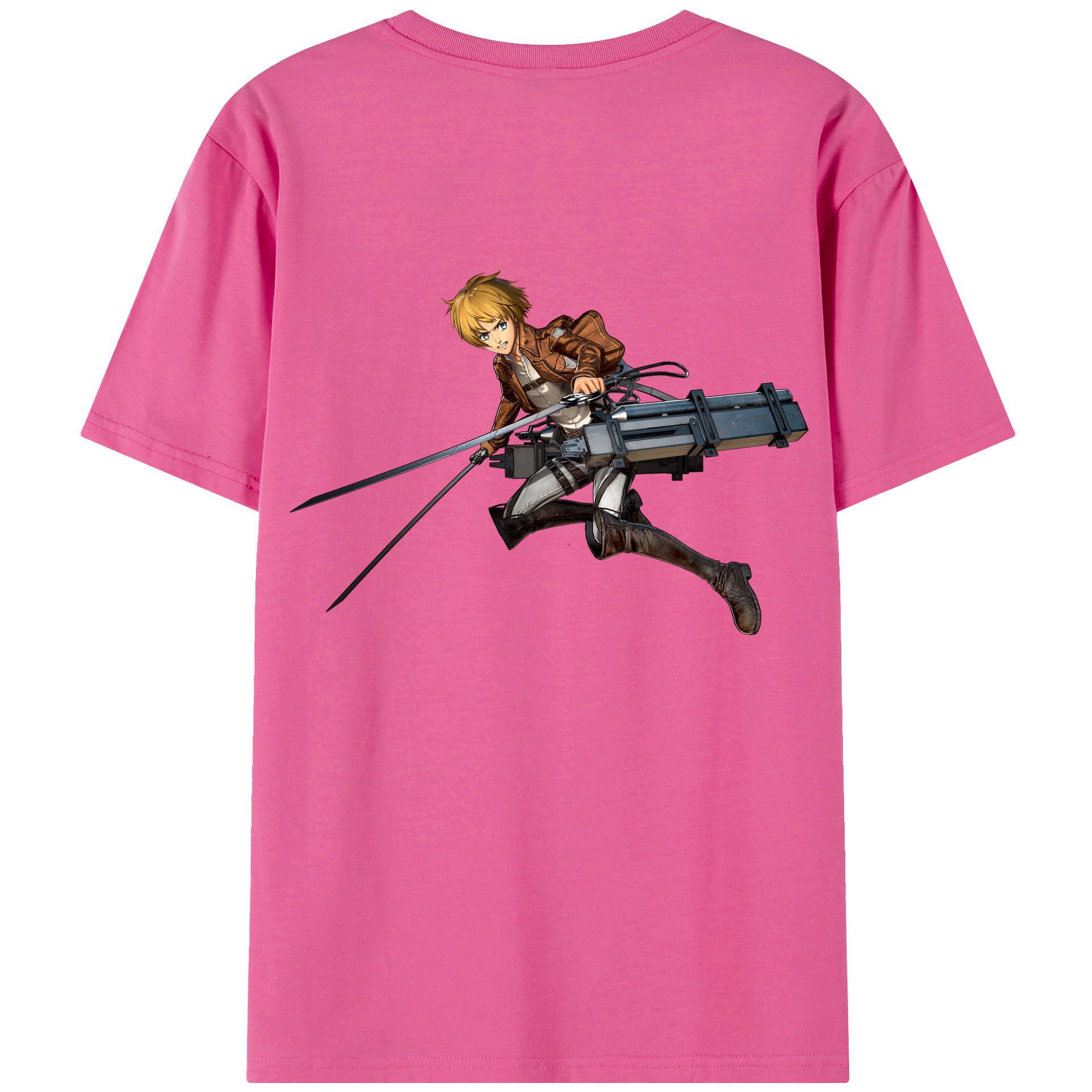 （画像用） 進撃の巨人 アルミン·アルレルト Attack on Titan Armin Arlert レディース半袖Tシャツ(バックプリント)