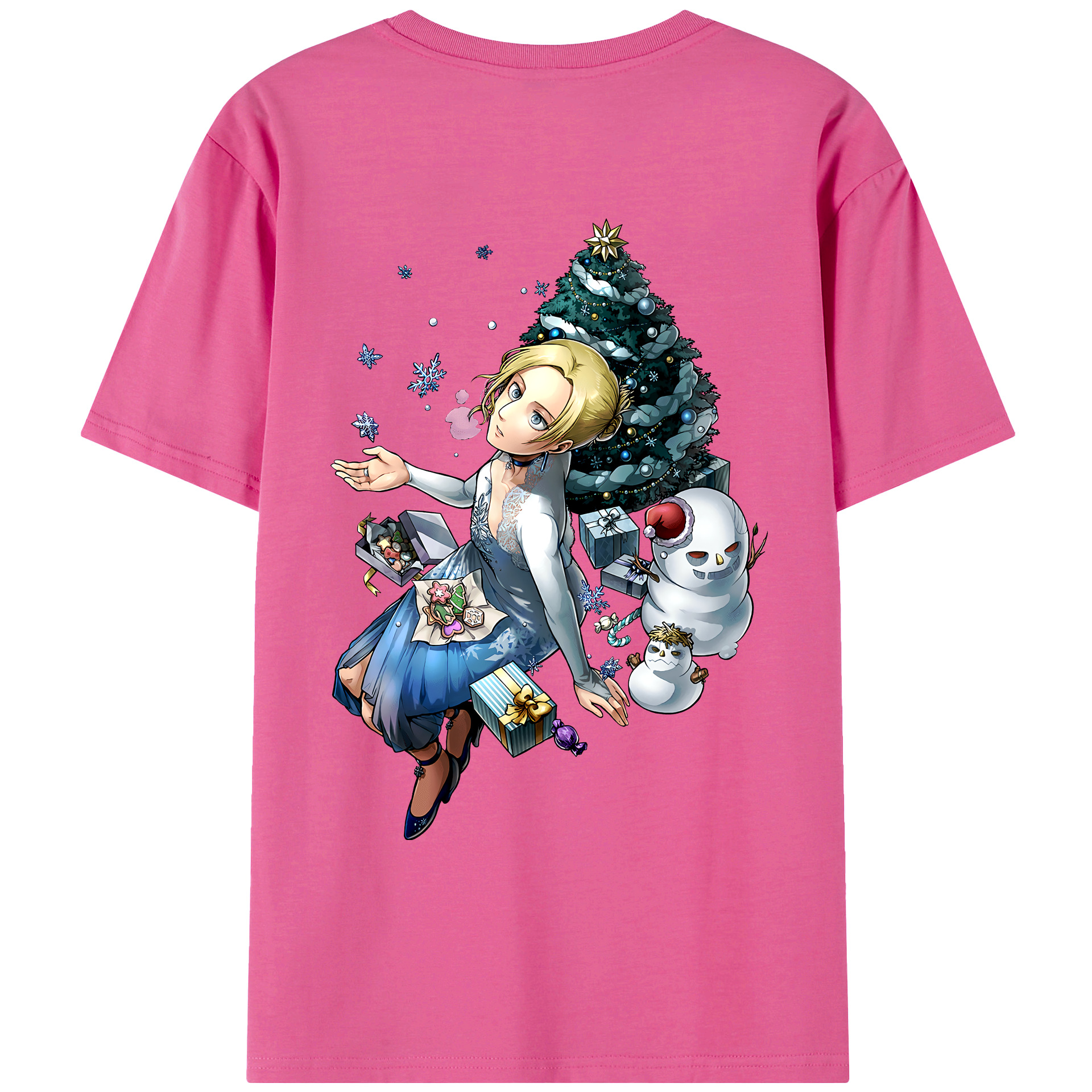 （画像用） 進撃の巨人 アニ・レオンハート Attack on Titan Annie Leonhart レディース半袖Tシャツ(バックプリント)