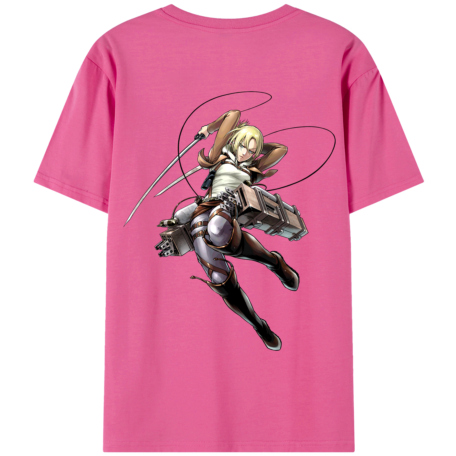 （画像用） 進撃の巨人 アニ・レオンハート Attack on Titan Annie Leonhart レディース半袖Tシャツ(バックプリント)