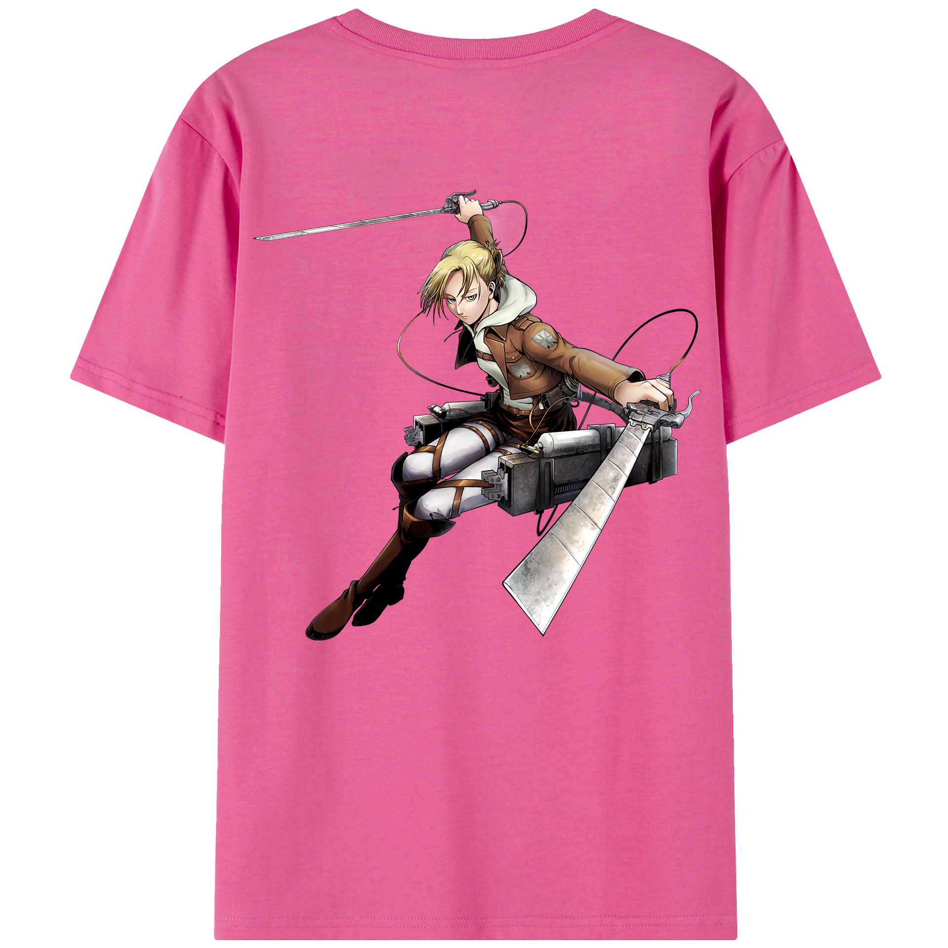 （画像用） 進撃の巨人 アニ・レオンハート Attack on Titan Annie Leonhart レディース半袖Tシャツ(バックプリント)