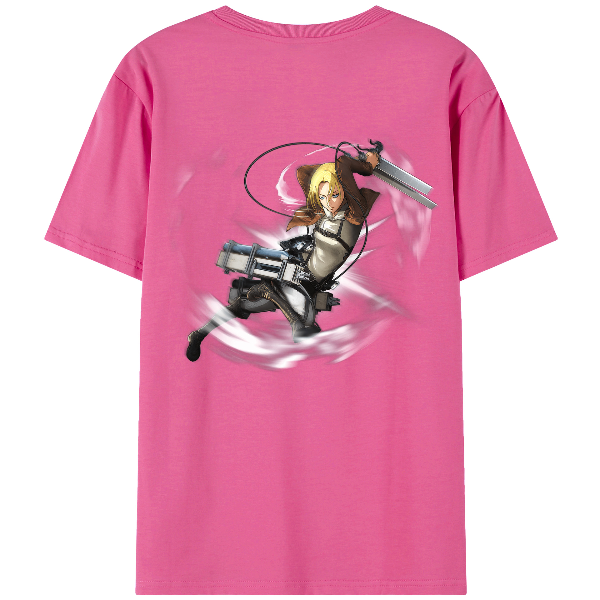 （画像用） 進撃の巨人 アニ・レオンハート Attack on Titan Annie Leonhart レディース半袖Tシャツ(バックプリント)
