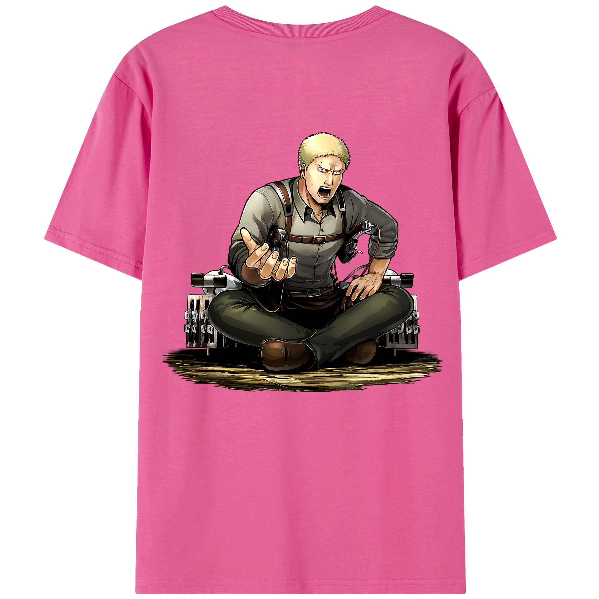 （画像用） 進撃の巨人 ライナー・ブラウン Attack on Titan Reiner Braun レディース半袖Tシャツ(バックプリント)