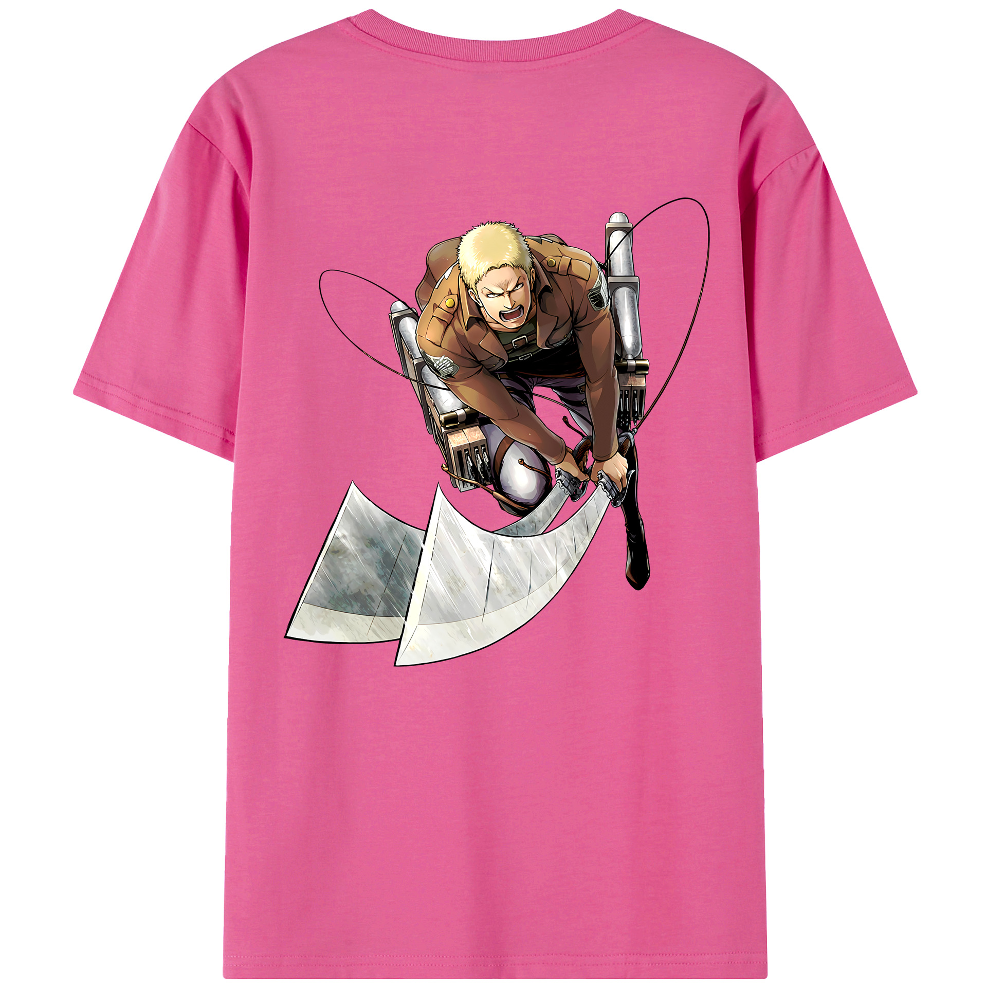 （画像用） 進撃の巨人 ライナー・ブラウン Attack on Titan Reiner Braun レディース半袖Tシャツ(バックプリント)
