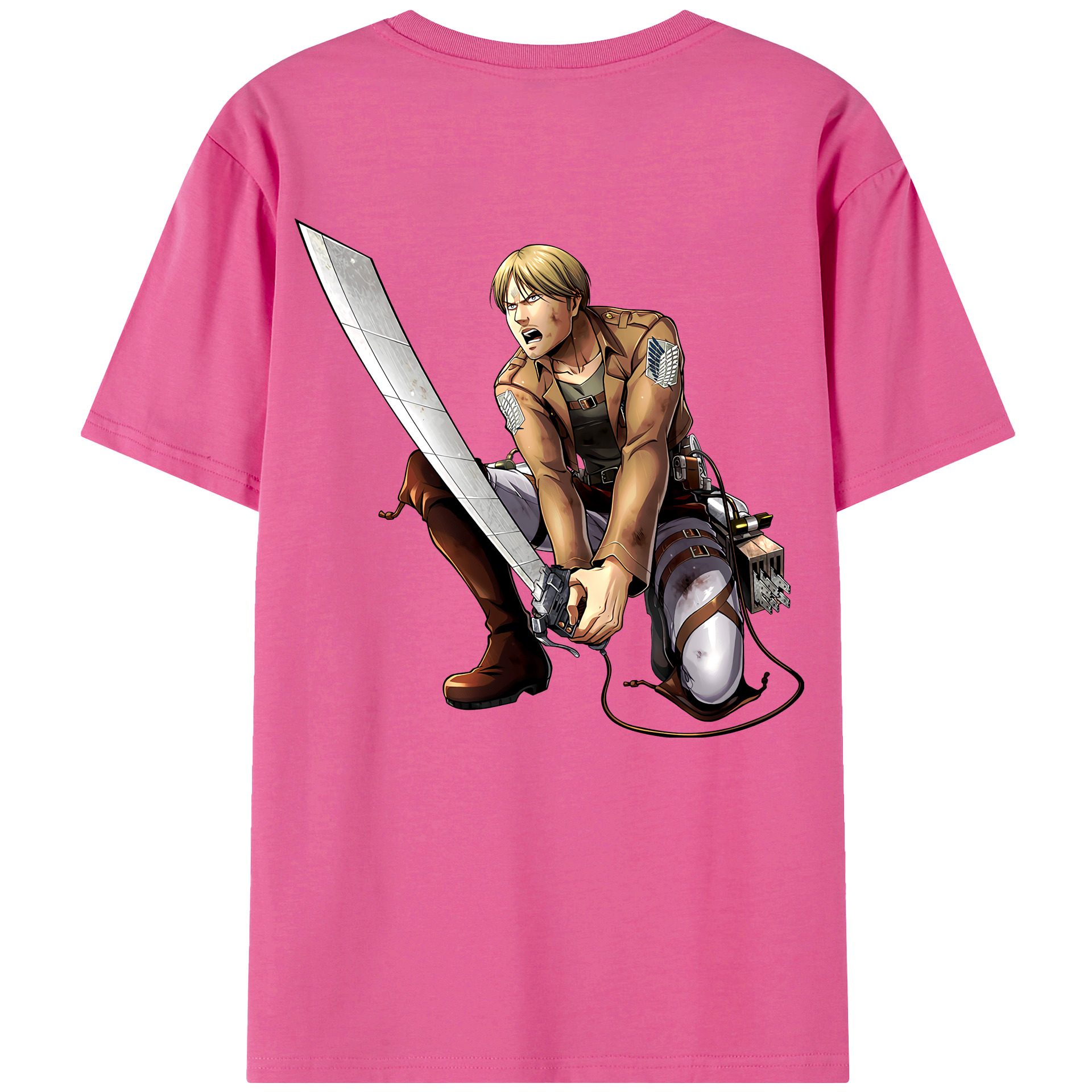 （画像用） 進撃の巨人 ミケ·ザカリアス Attack on Titan Mike Zakarius レディース半袖Tシャツ(バックプリント)