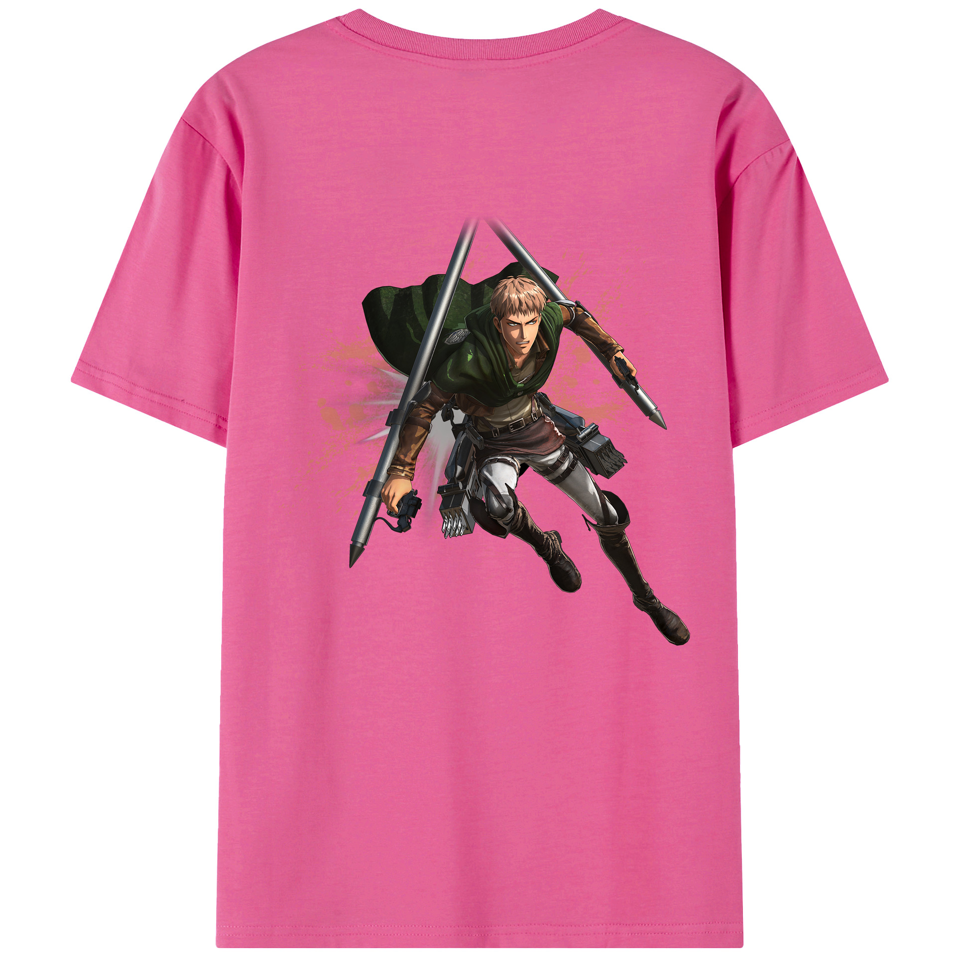 （画像用） 進撃の巨人 ジャン・キルシュタイン Attack on Titan Jean Kirstein レディース半袖Tシャツ(バックプリント)