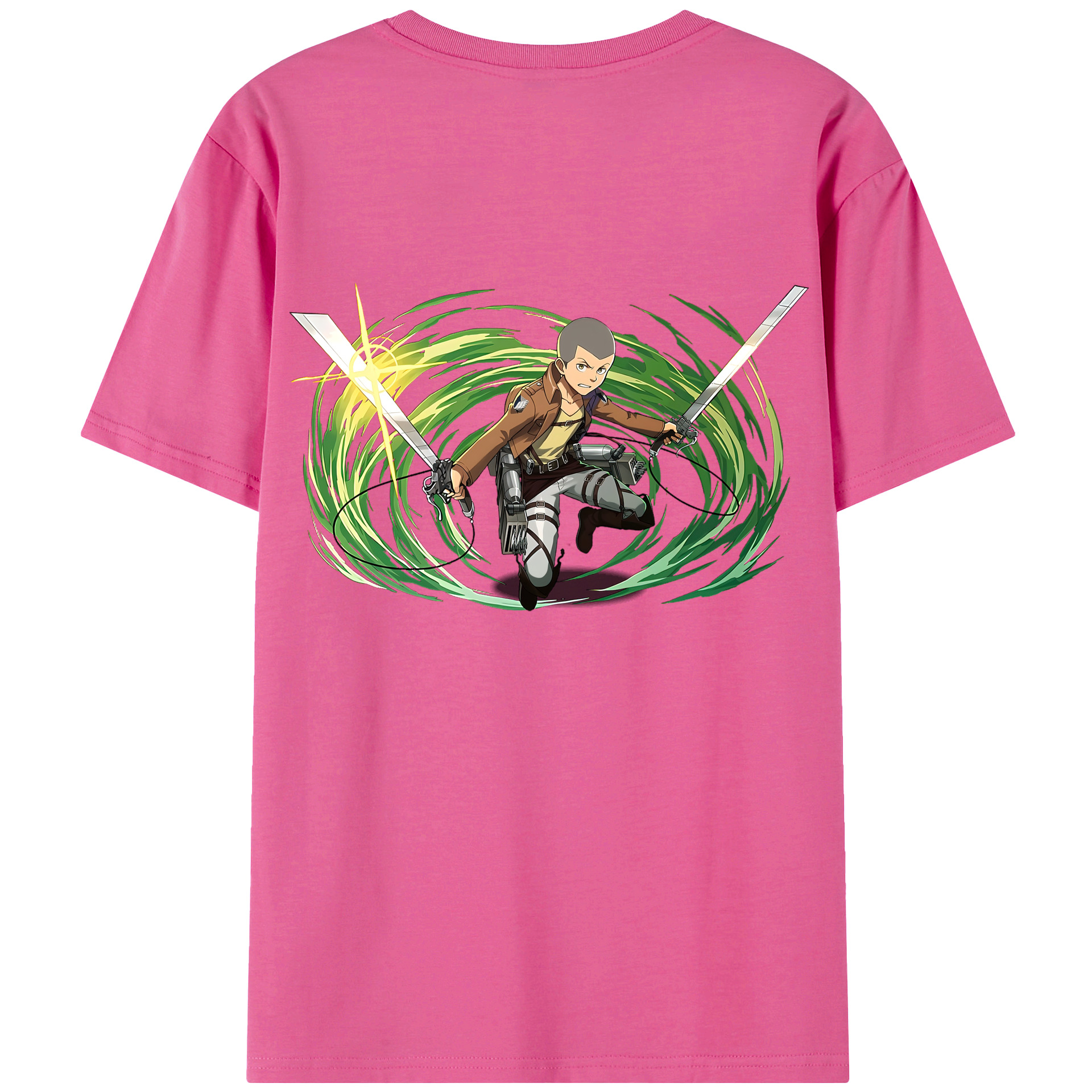 （画像用） 進撃の巨人 コニー·スプリンガー Attack on Titan Connie Springer レディース半袖Tシャツ(バックプリント)