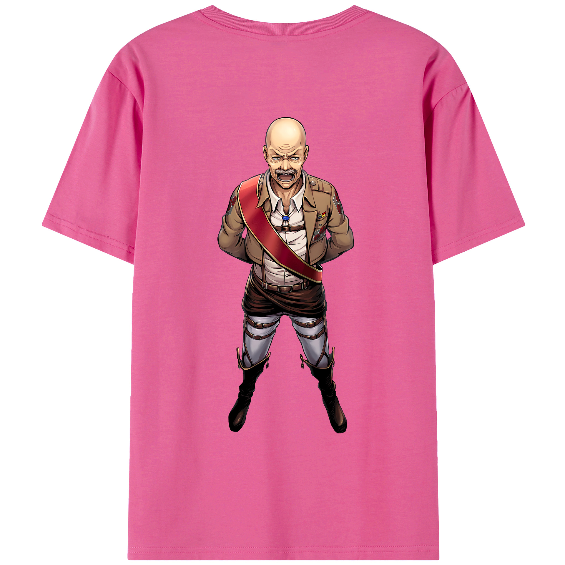 （画像用） 進撃の巨人 ドット·ピクシス Attack on Titan Dot Pixis レディース半袖Tシャツ(バックプリント)