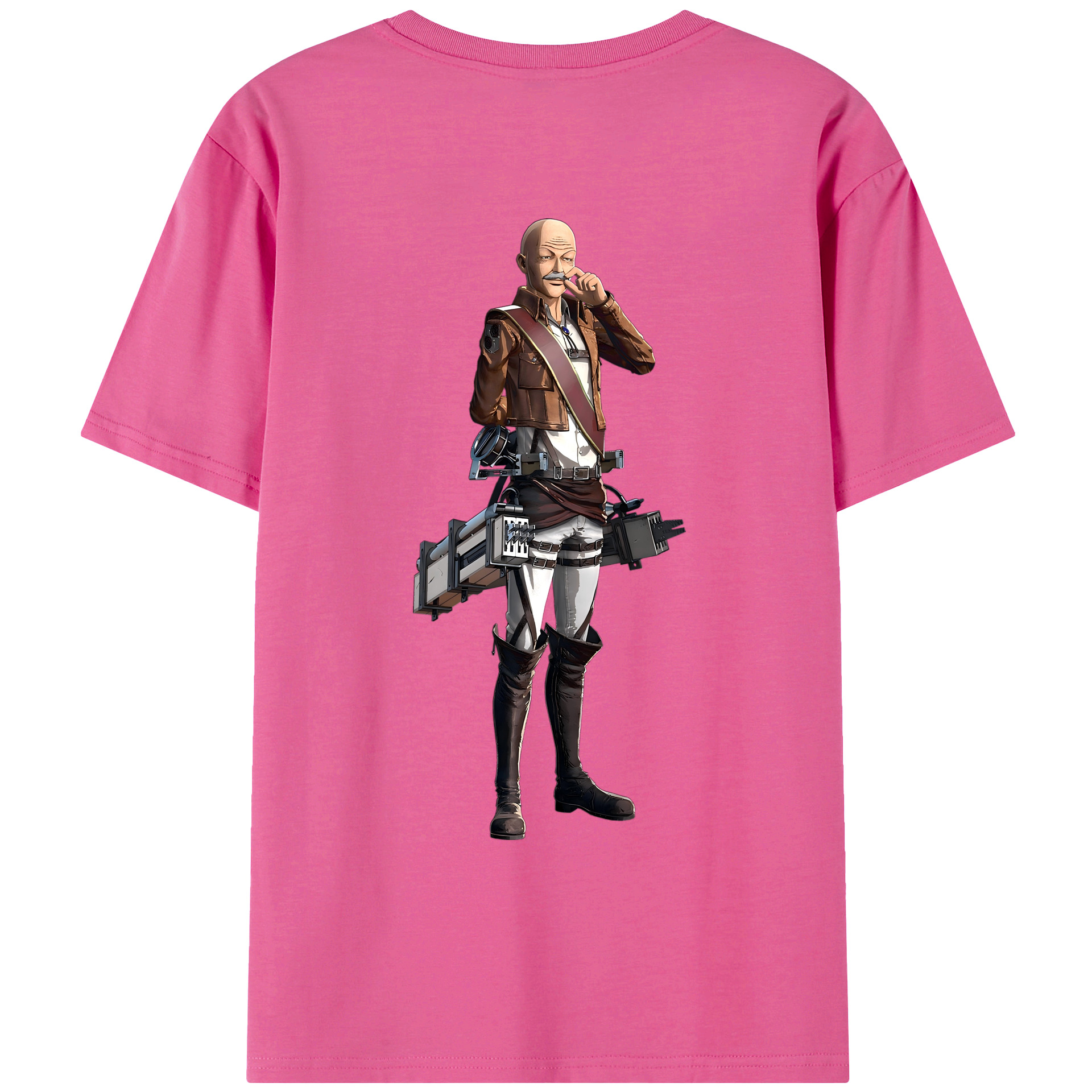 （画像用） 進撃の巨人 ドット·ピクシス Attack on Titan Dot Pixis レディース半袖Tシャツ(バックプリント)