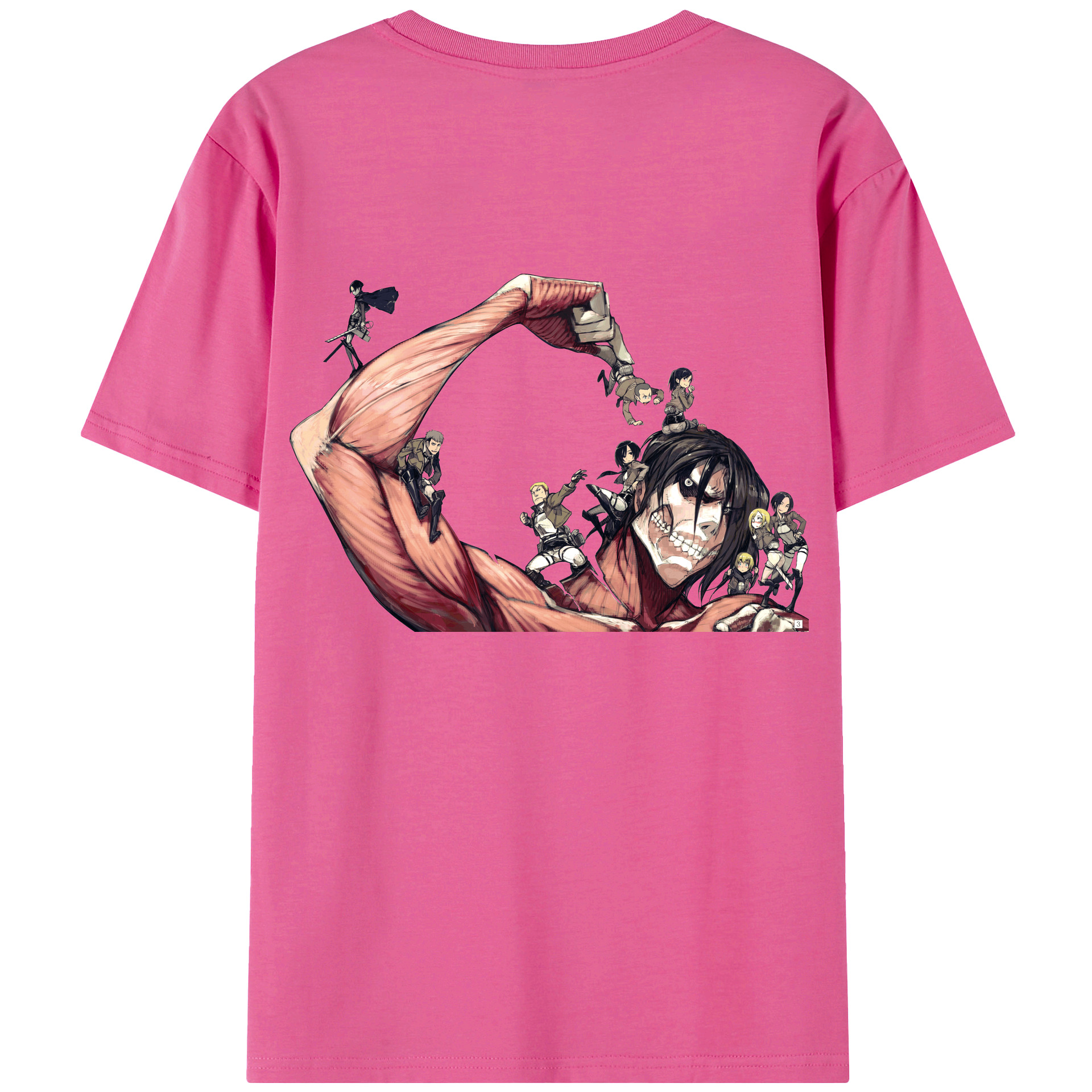 （画像用） 進撃の巨人 Attack on Titan レディース半袖Tシャツ(バックプリント)
