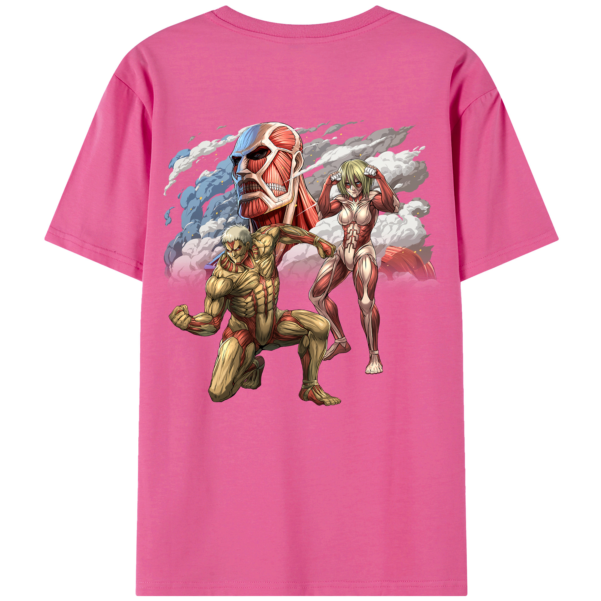 （画像用） 進撃の巨人 Attack on Titan レディース半袖Tシャツ(バックプリント)