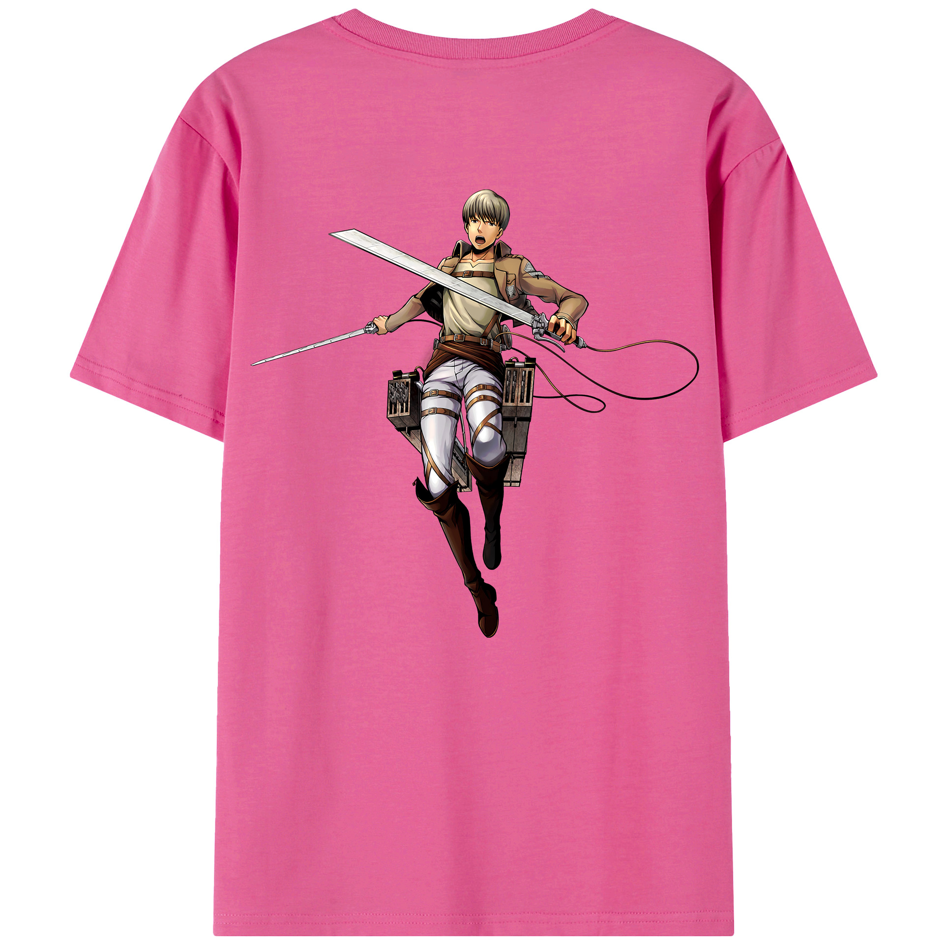 （画像用） 進撃の巨人 Attack on Titan レディース半袖Tシャツ(バックプリント)