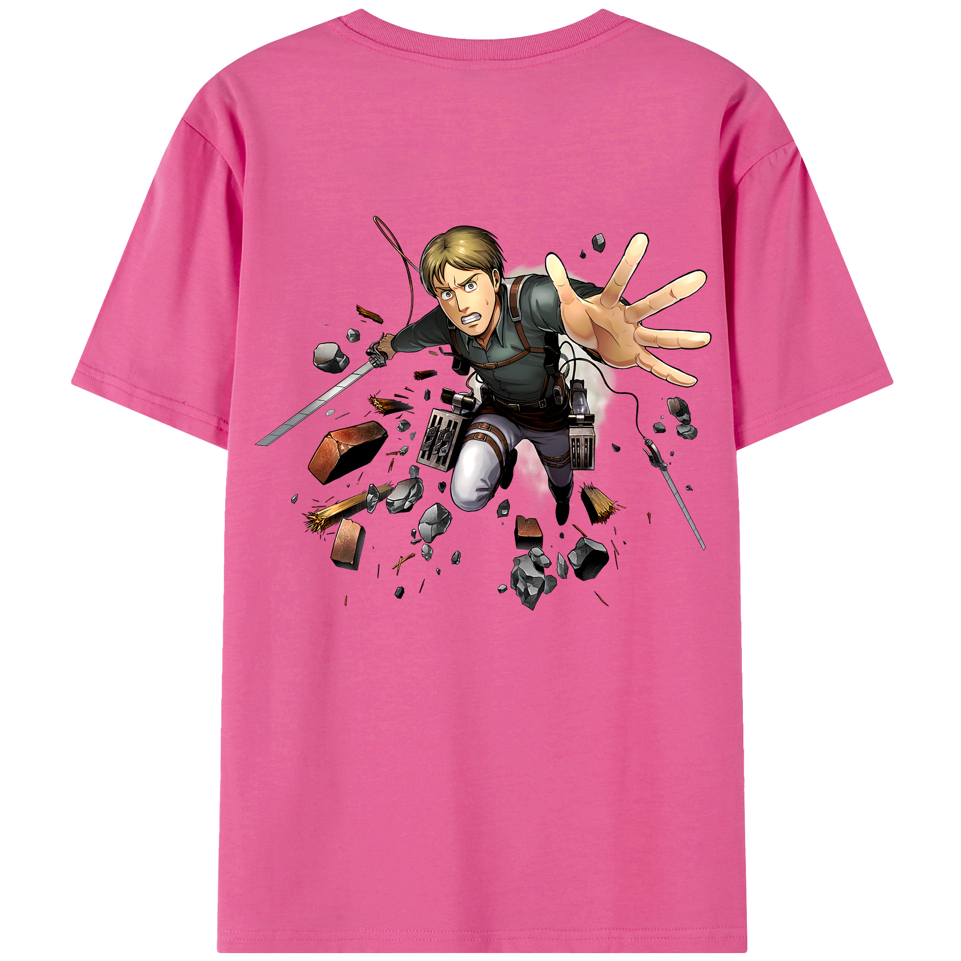 （画像用） 進撃の巨人 Attack on Titan レディース半袖Tシャツ(バックプリント)