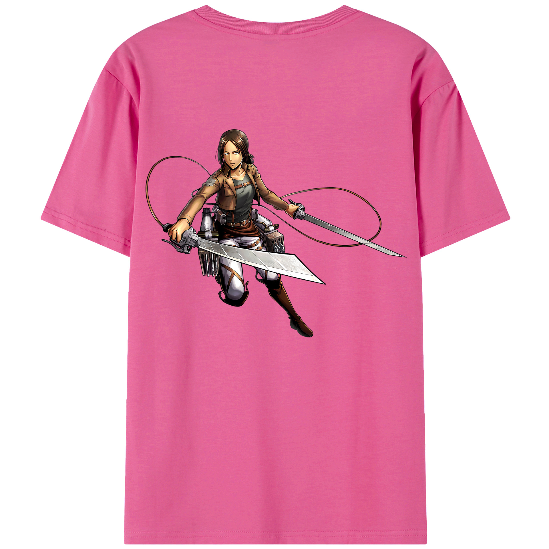 （画像用） 進撃の巨人 Attack on Titan レディース半袖Tシャツ(バックプリント)