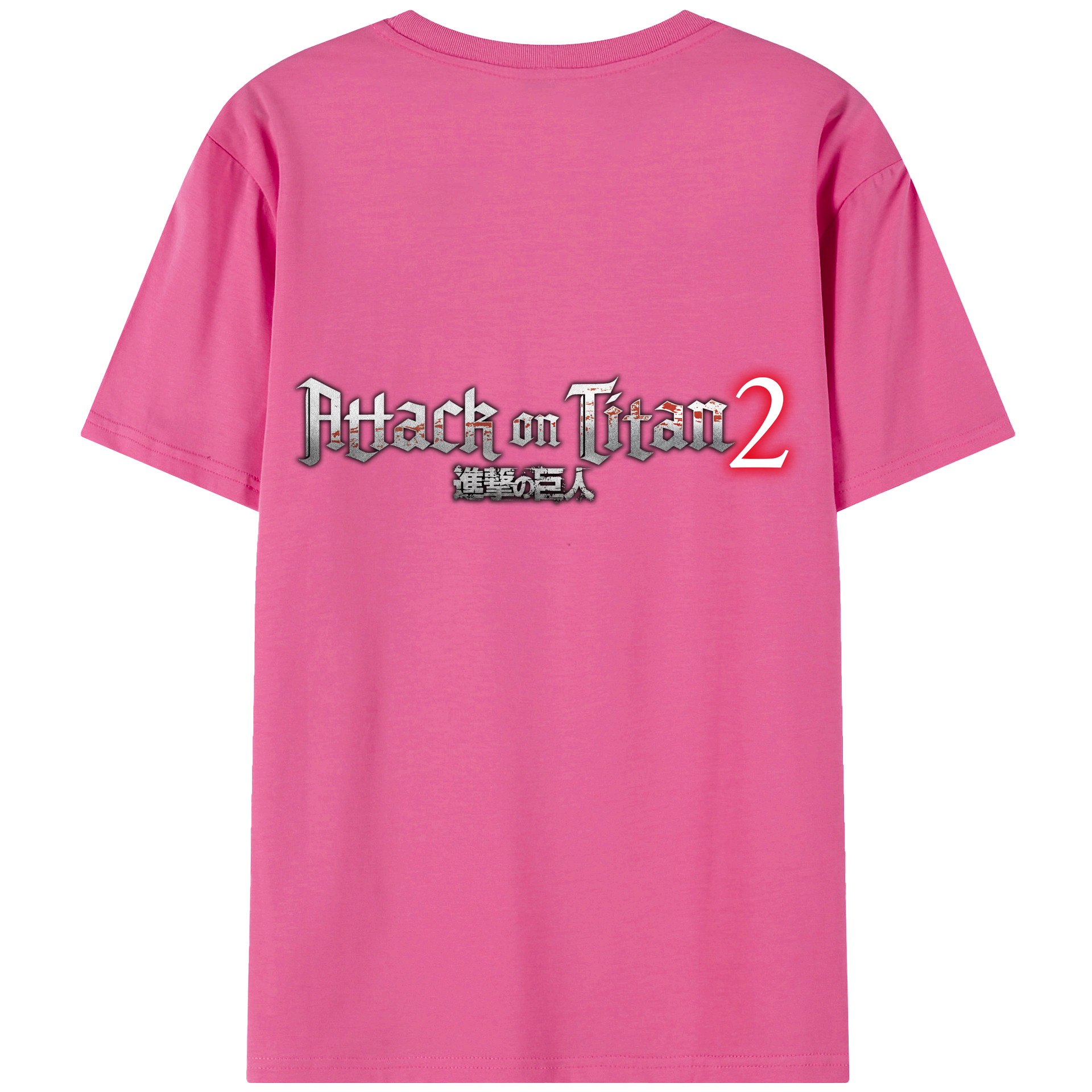 （画像用） 進撃の巨人 Attack on Titan レディース半袖Tシャツ(バックプリント)
