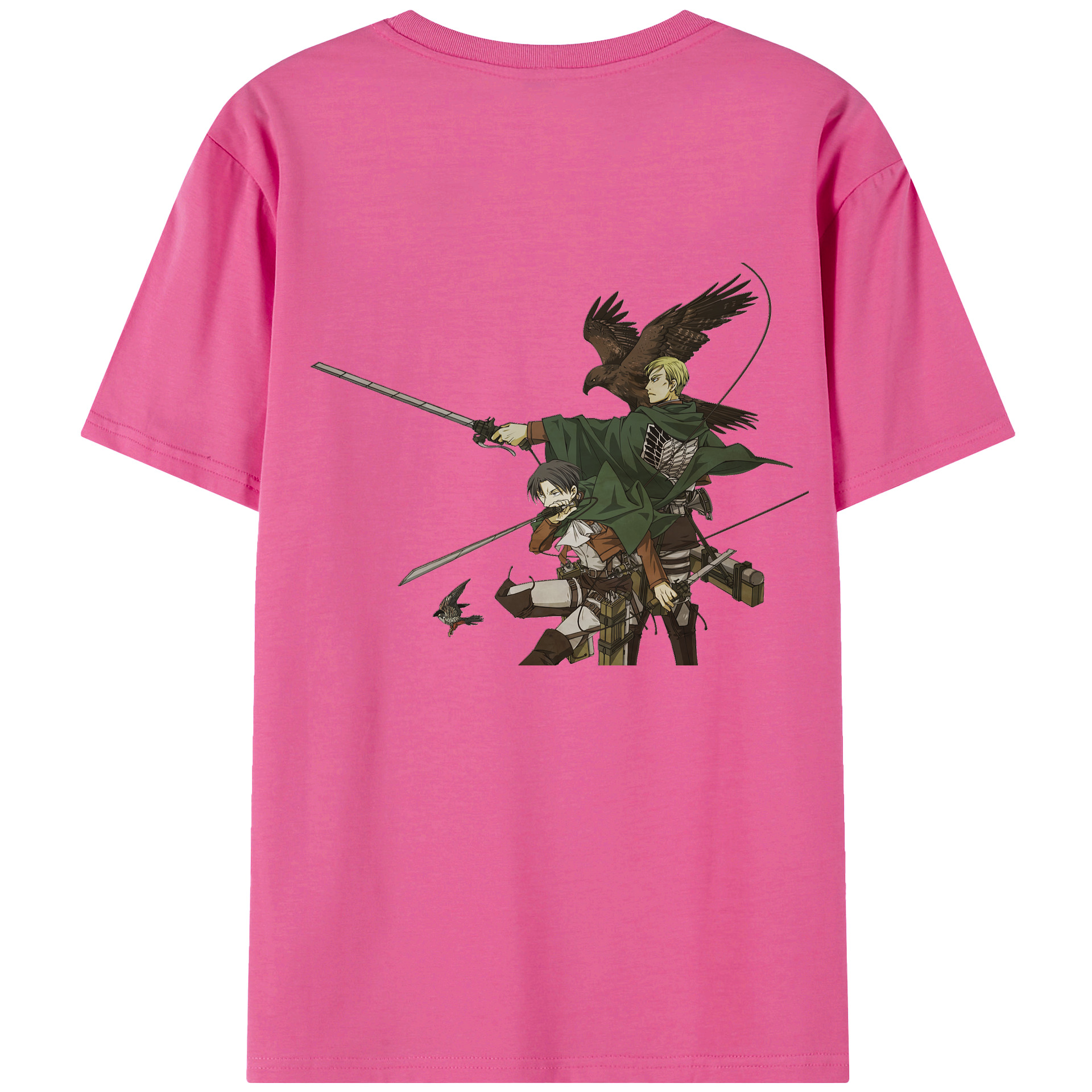 （画像用） 進撃の巨人 Attack on Titan レディース半袖Tシャツ(バックプリント)