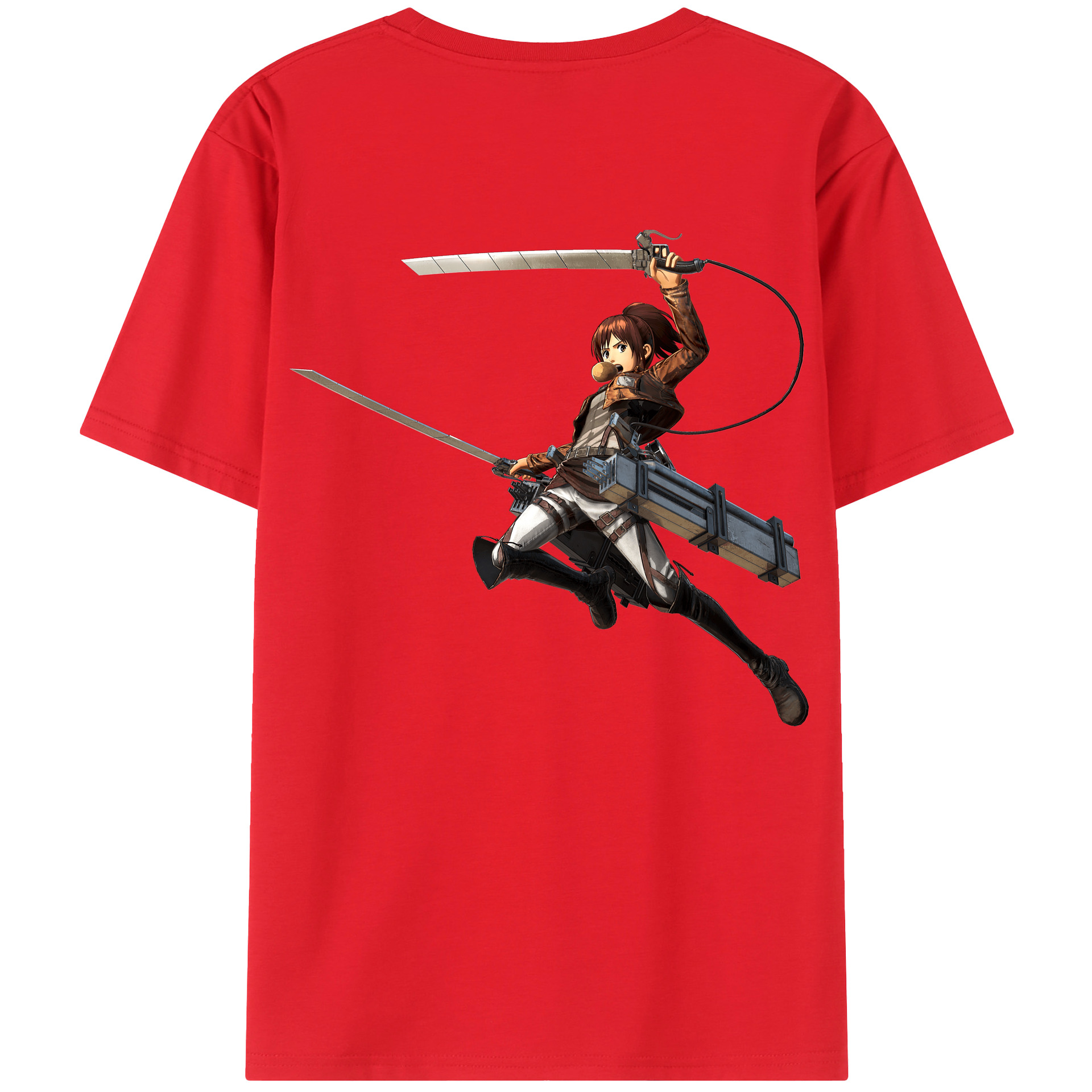 （画像用） 進撃の巨人 サシャ·ブラウス Attack on Titan Sasha Blaus レディース半袖Tシャツ(バックプリント)